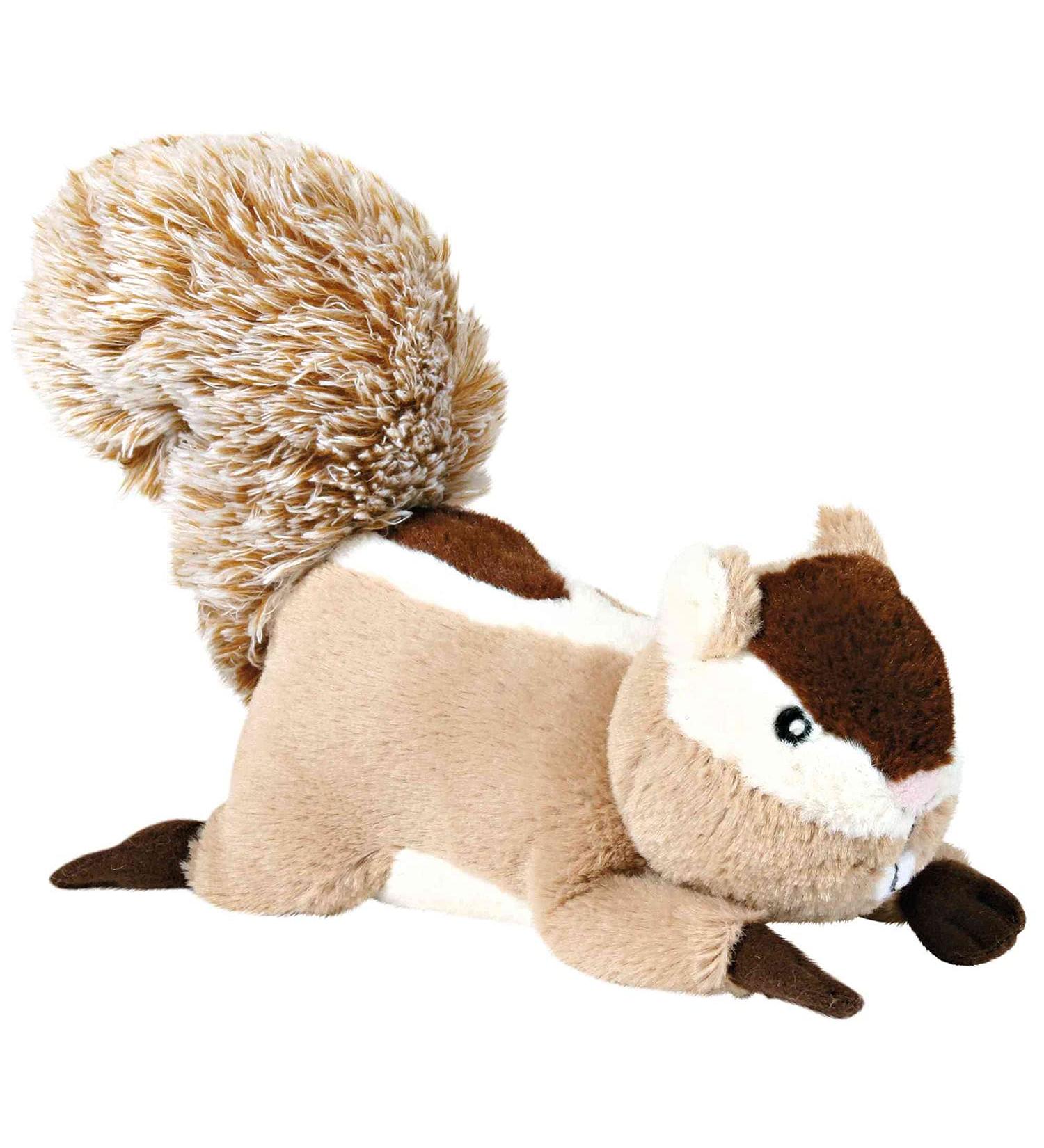 Plush Squeaky Squirrel Dog Toy (24 cm)