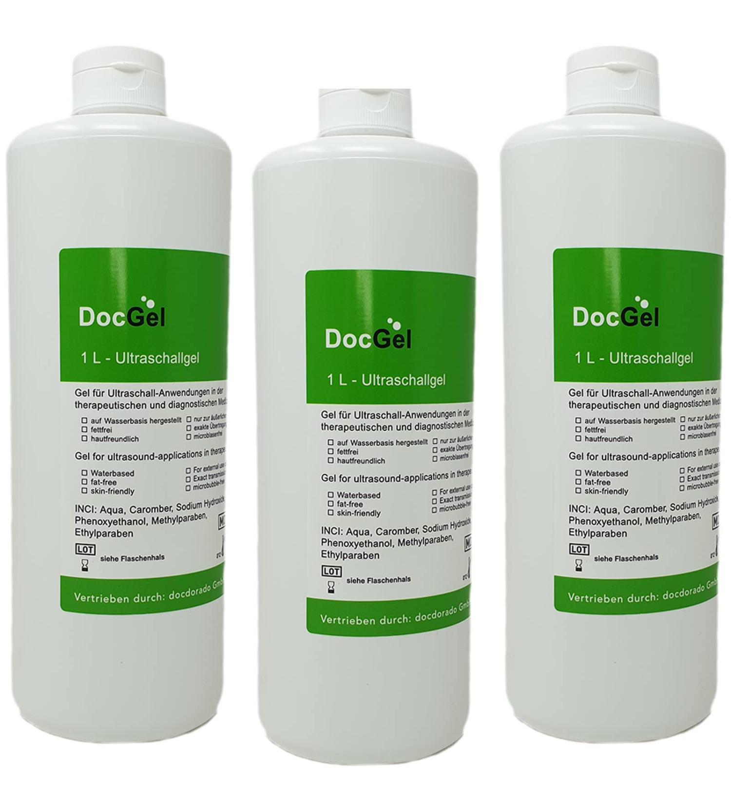 Docgel Ultrasound Gel 1000ml - Premium Sonography & Transmission Gel for Medical Use - Buy Online on GoSupps.com