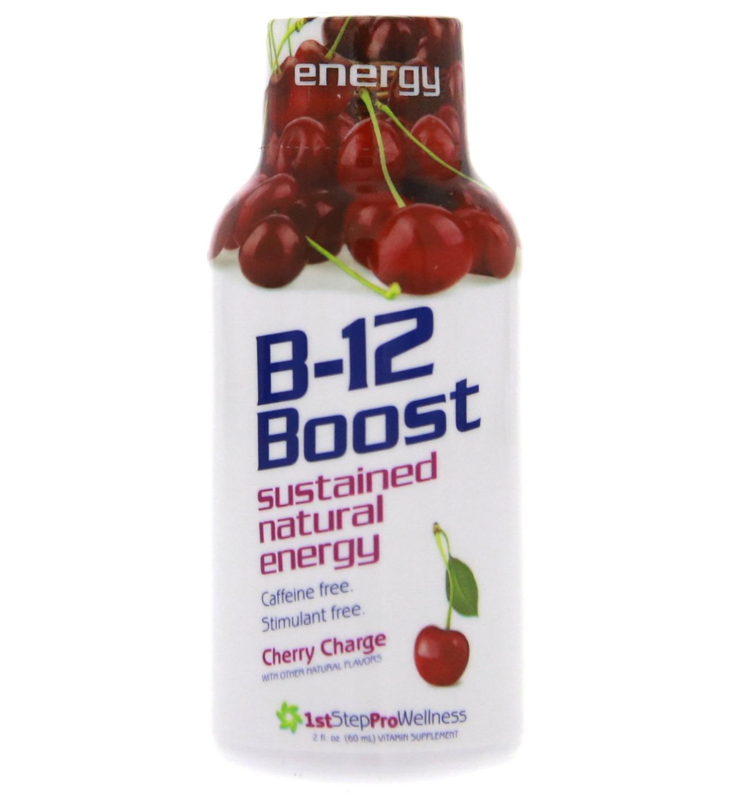 1st Step for Energy B-12 Boost Cherry Charge 12 (2 fl oz) bottles - Buy Online on GoSupps.com