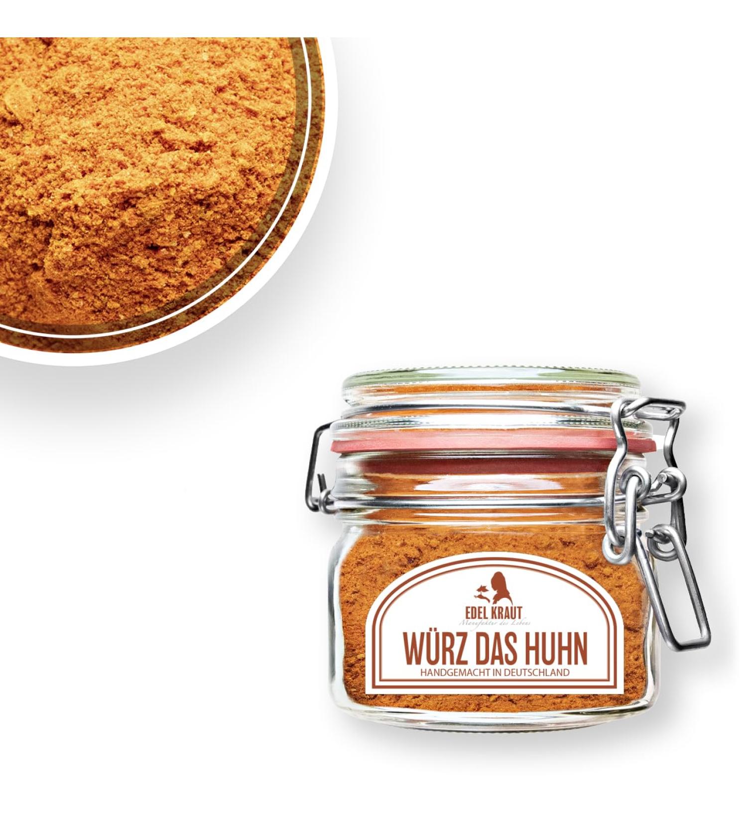 EDEL KRAUT Organic Chicken Seasoning - Premium 130g Glass Jar | Gourmet Spices for Flavorful Dishes - Buy Online on GoSupps.com