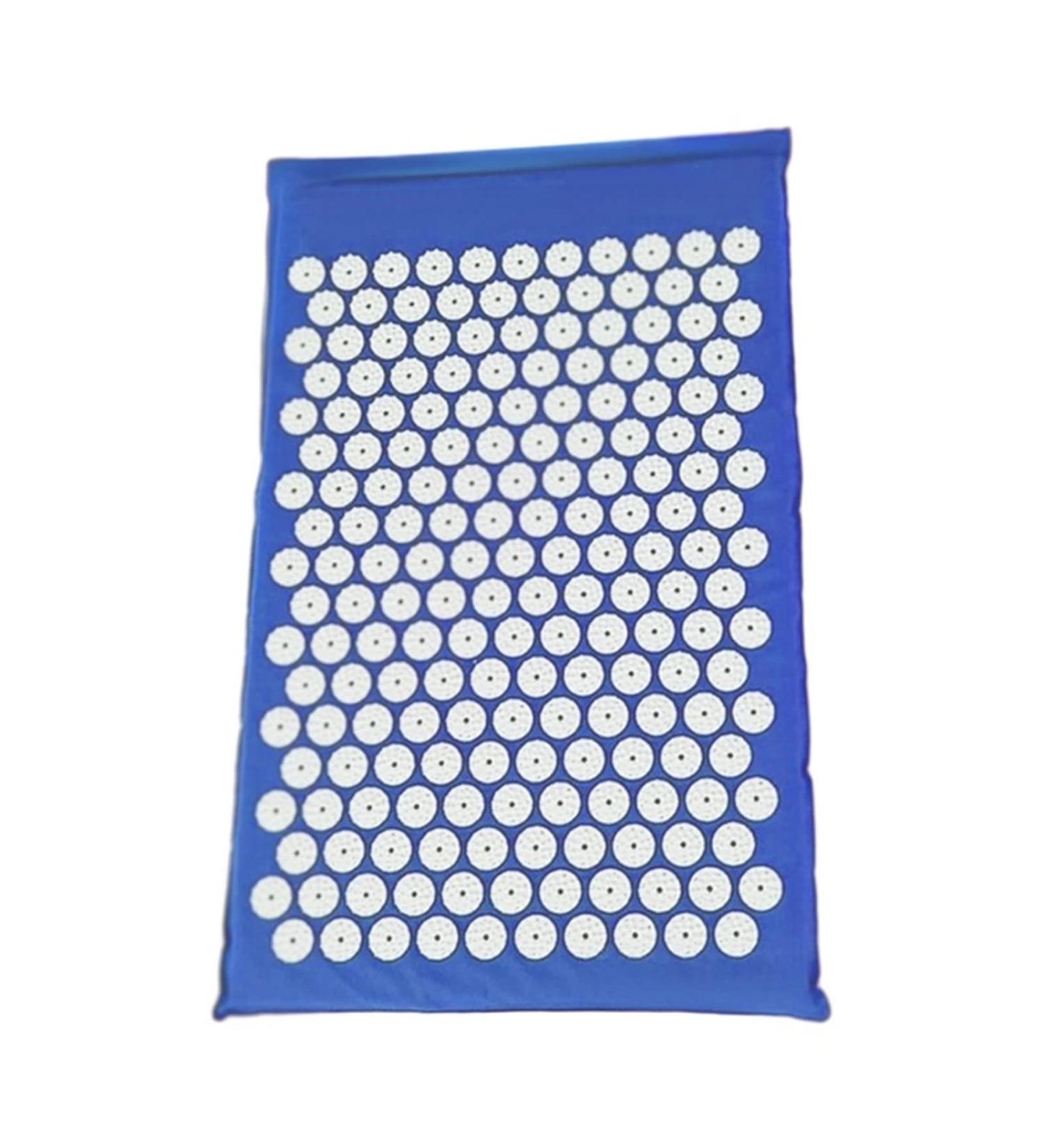 FRESHN Eco Acupressure Massage Cushion & Pillow Natural Linen Cotton Trigger Point Mat for Stress Relief & Reflexology (Blue) - Buy Online on GoSupps.com