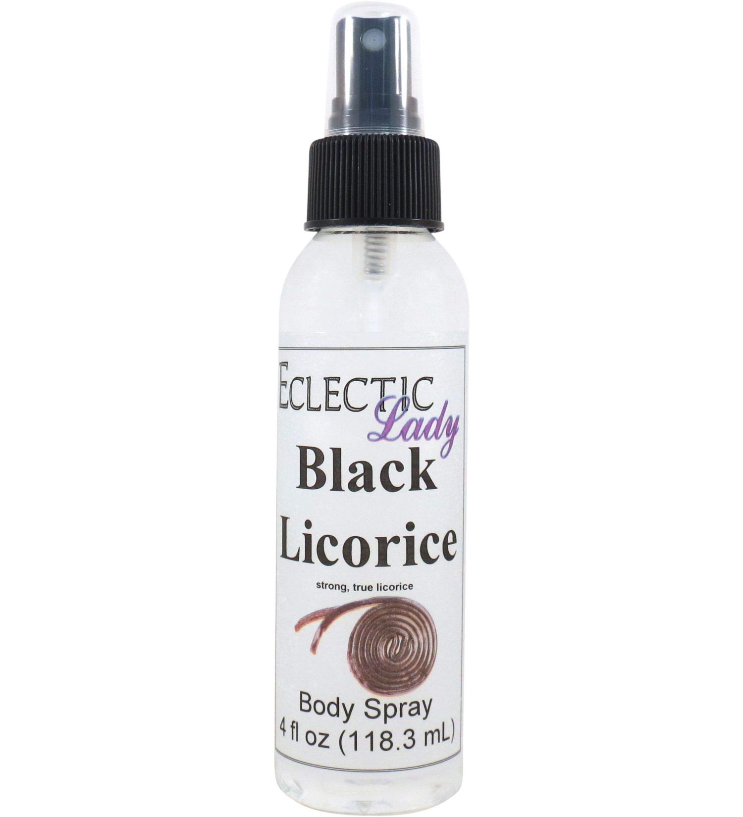 Black Licorice Body Spray 4 ounces Body Mist for Women with Clean Light & Gentle Fragrance Long Lasting Perfume with Comforting Scent for Men & Women Cologne with Soft Subtle Aroma For Daily Use 4 Fluid Ounces - Buy Online on GoSupps.com