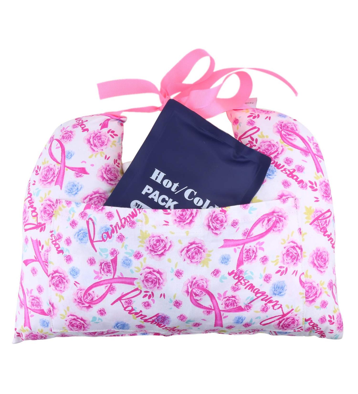 Mastectomy Underarm Pillow with Hot/Cold Pack Pocket for Breast Cancer Surgery Recovery - Buy Online on GoSupps.com