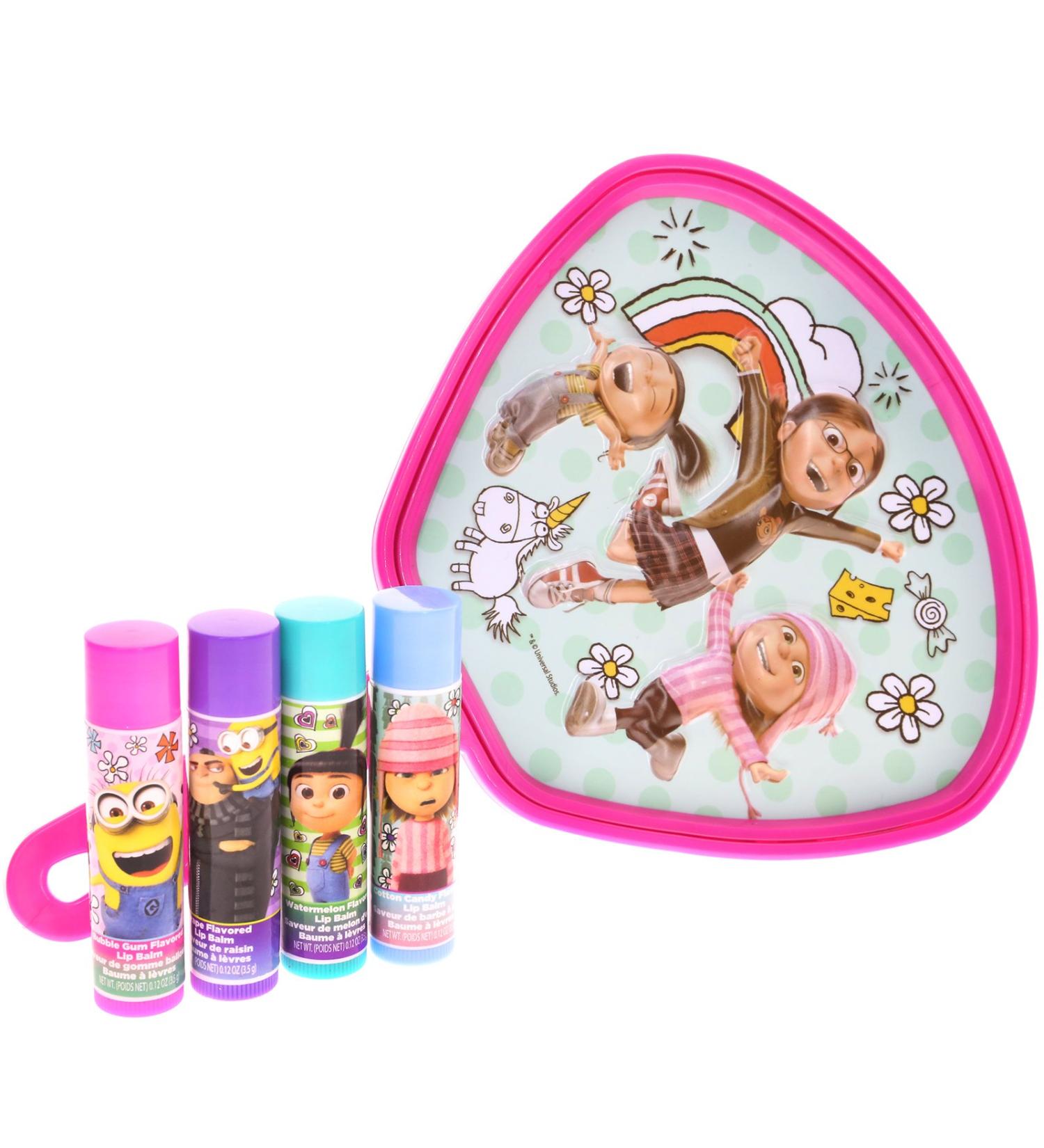 Townley Girl Despicable Me 3 Super Sparkly Lip Gloss Set - 4 Flavors & Mirror | Perfect Gift for Girls - Buy Online on GoSupps.com