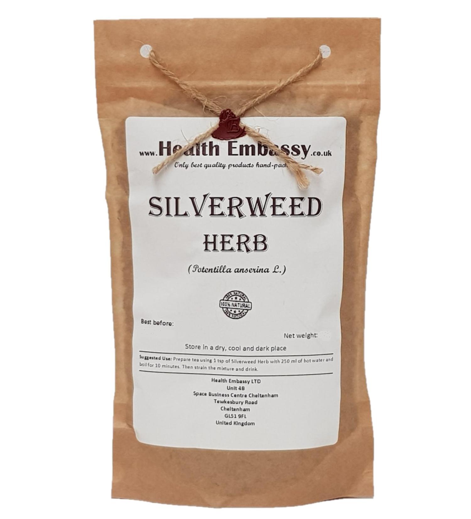 Silverweed Herb Tea | Potentilla Anserine L | Potentille Ans rine Herbe Tisane | Health Embassy (50g) - Buy Online on GoSupps.com