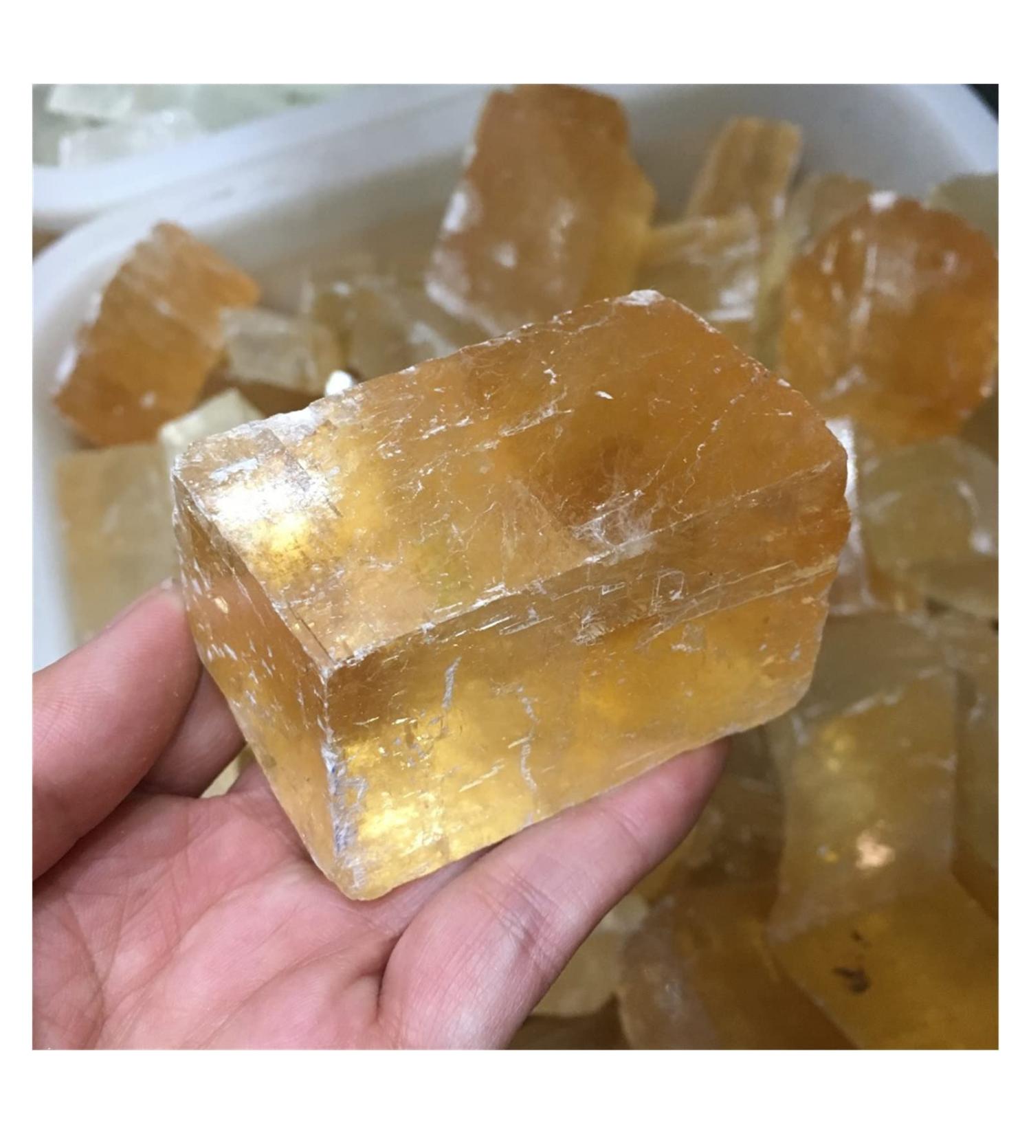 Natural Crystal Rough Optical Calcite Raw Iceland Spar Natural Stones and Minerals Stones (Size : 200g) - Buy Online on GoSupps.com