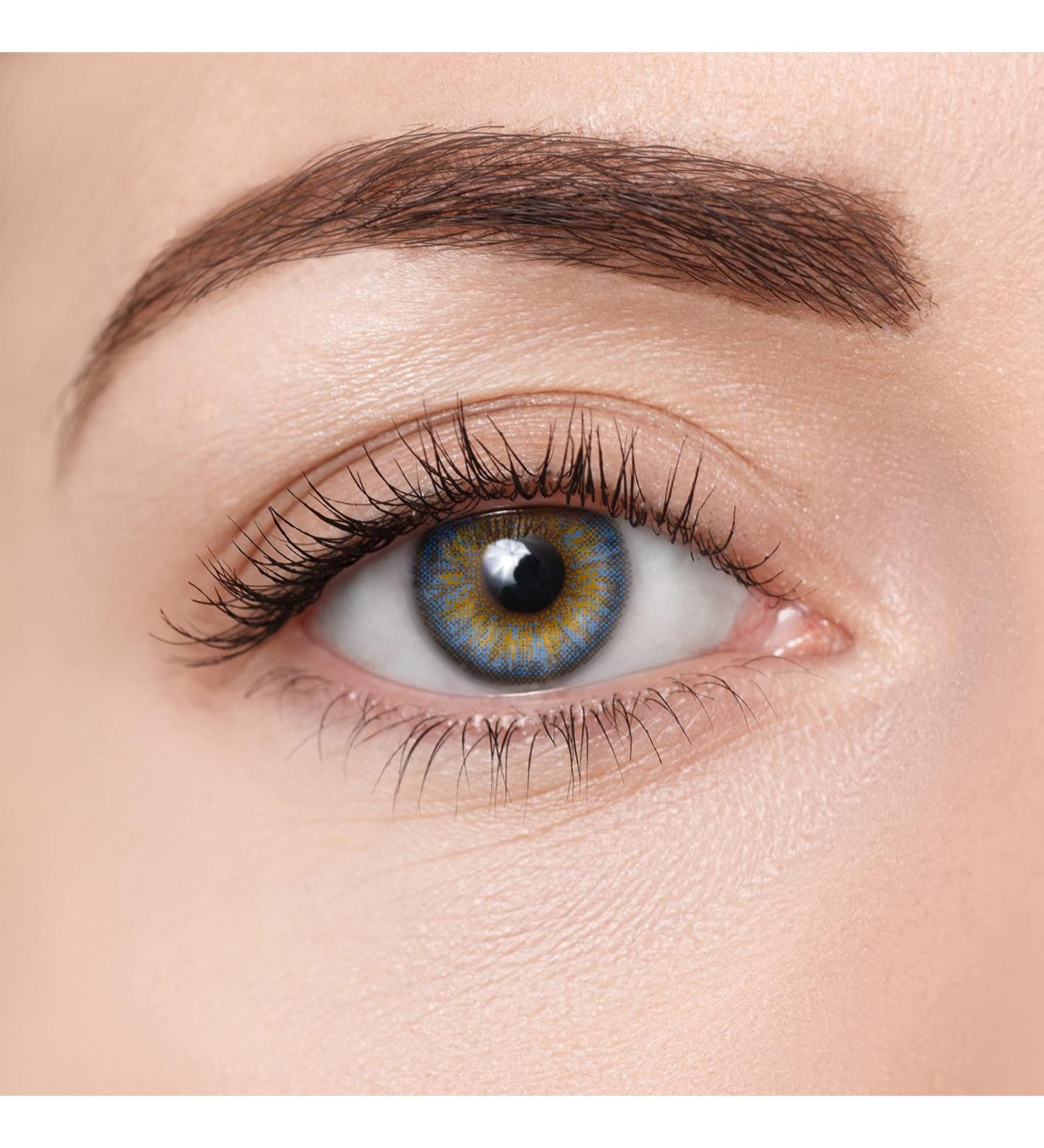 Buy Suum Eyecolors Blue Colored Contact Lenses | Monthly 30-Day Wear | Starch-Free Serenity Blue Lenses - Buy Online on GoSupps.com