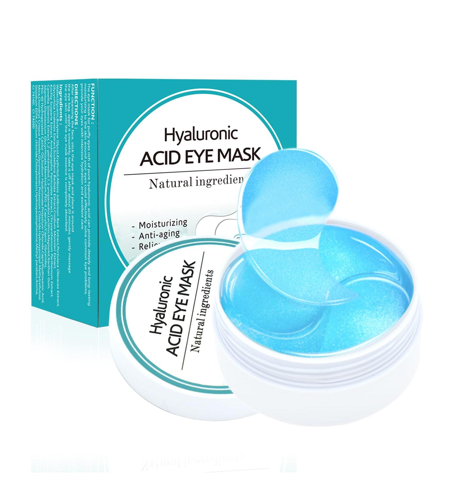 Under Eye Patches for Puffiness - 60PCS Collagen Eye Gels with Hyaluronic Acid | Reduce Dark Circles & Bags | Skin Care Mask - Buy Online on GoSupps.com