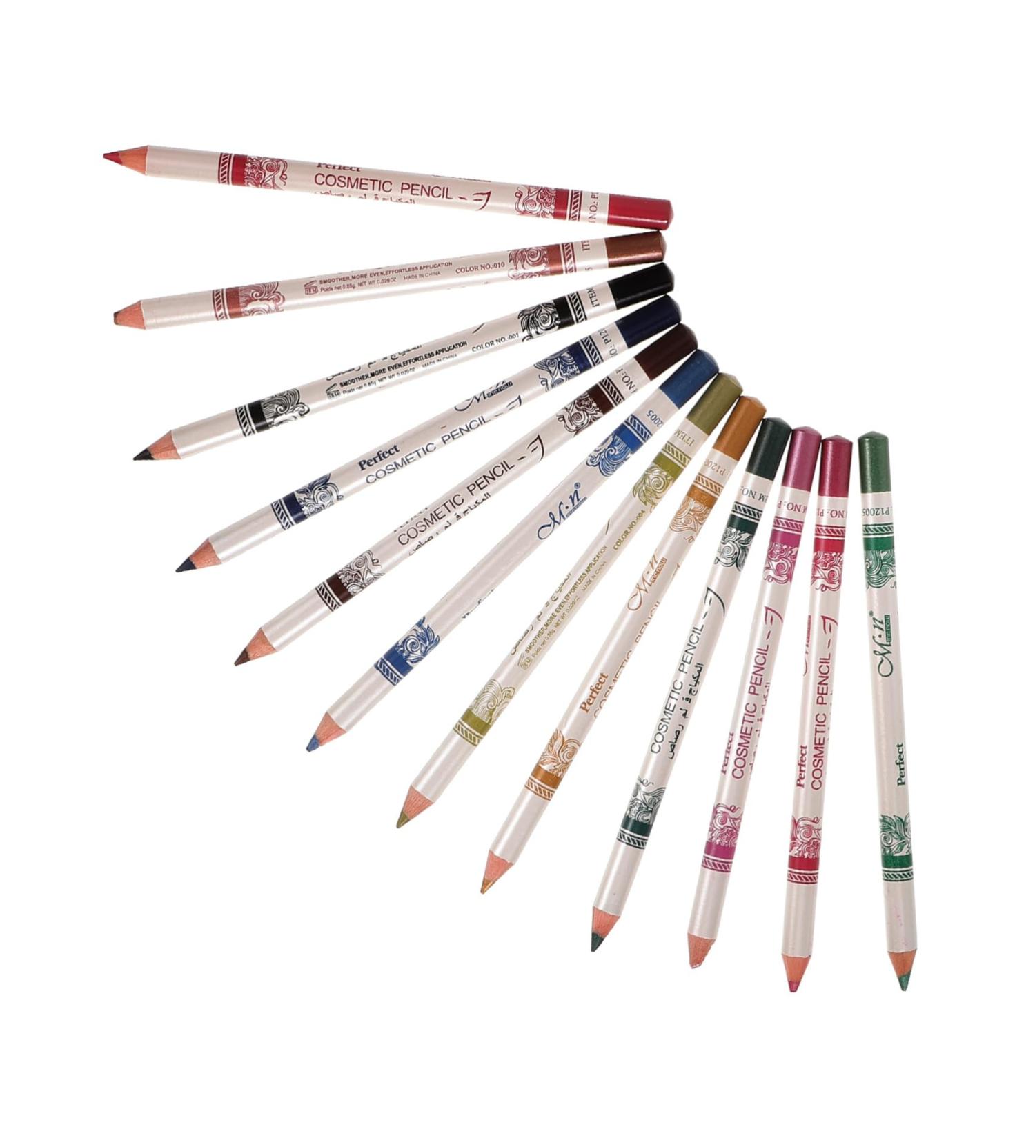 Beavorty 36 pcs Cosmetic Colorful Makeup Eyebrow Lasting Liner Waterproof Long Eyeliner Lip Pencil 1 count (Pack of 1) As Shownx3pcs - Buy Online on GoSupps.com