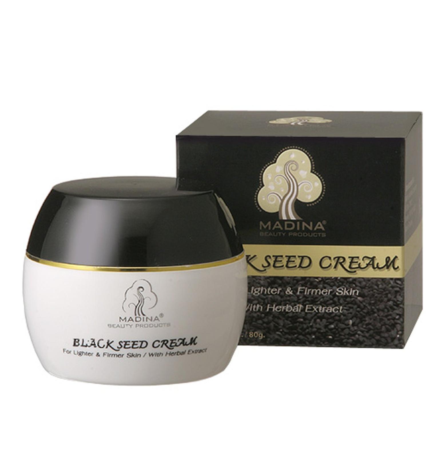 Madina Black Seed Facial Cream 2.82 oz - Lighter, Firmer Skin with Black Seed Oil & Herbal Extracts - Buy Online on GoSupps.com