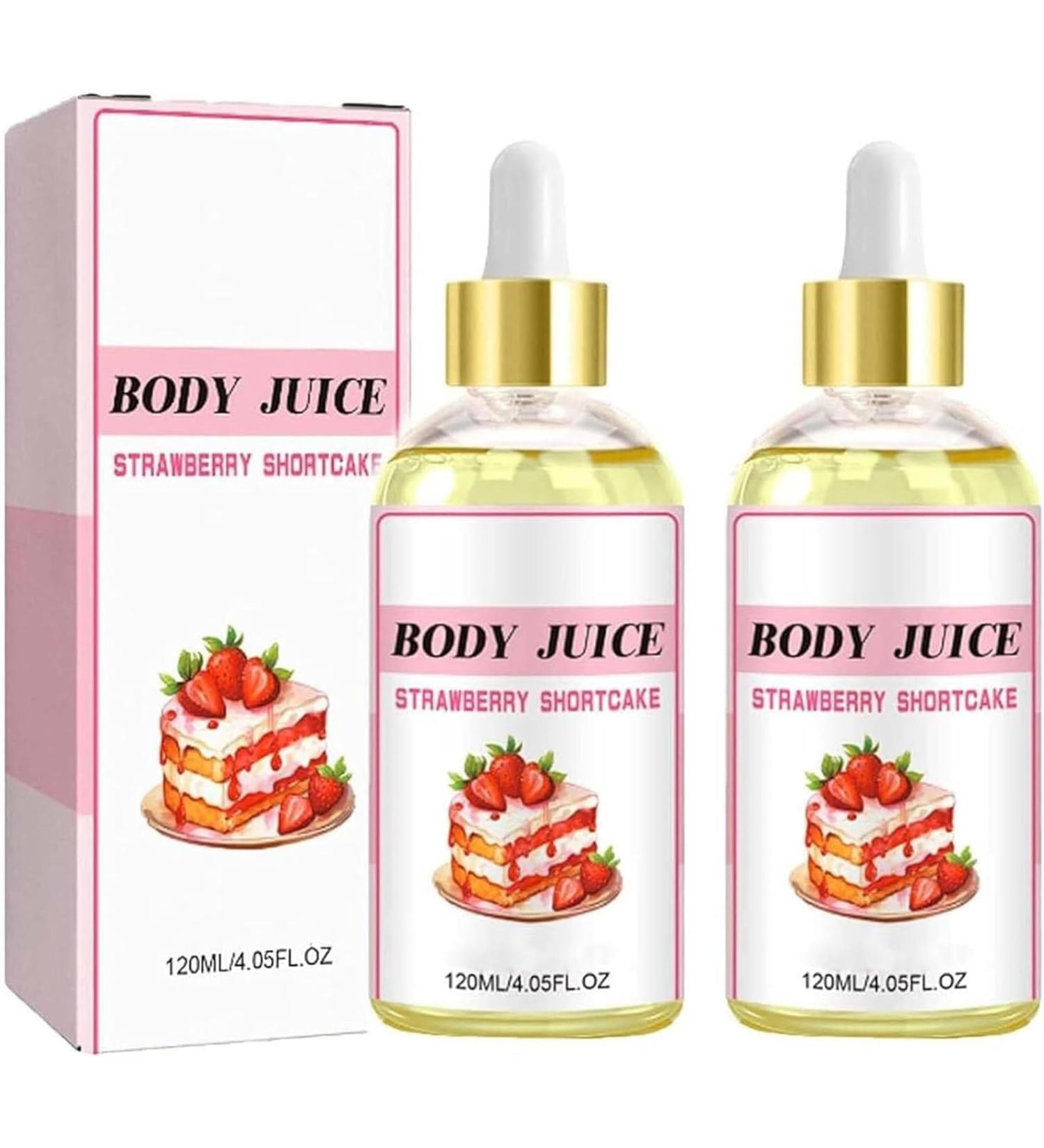 IFFANY Strawberry Shortcake Body Juice Oil Strawberry Scented Body Juice Oil Strawberry Shortcake Body Oil 120 ML Handcrafted Body Oil for Women - Buy Online on GoSupps.com