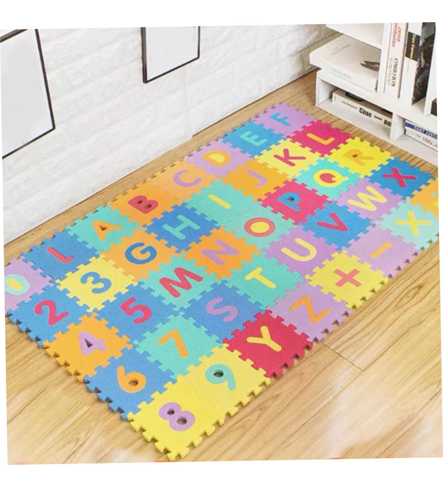 Buy Foam Mats for Kids - Interlocking Alphabet & Numbers Mat | 36 Tiles | Perfect Baby Play Mat for Toddlers & Exercise - Buy Online on GoSupps.com