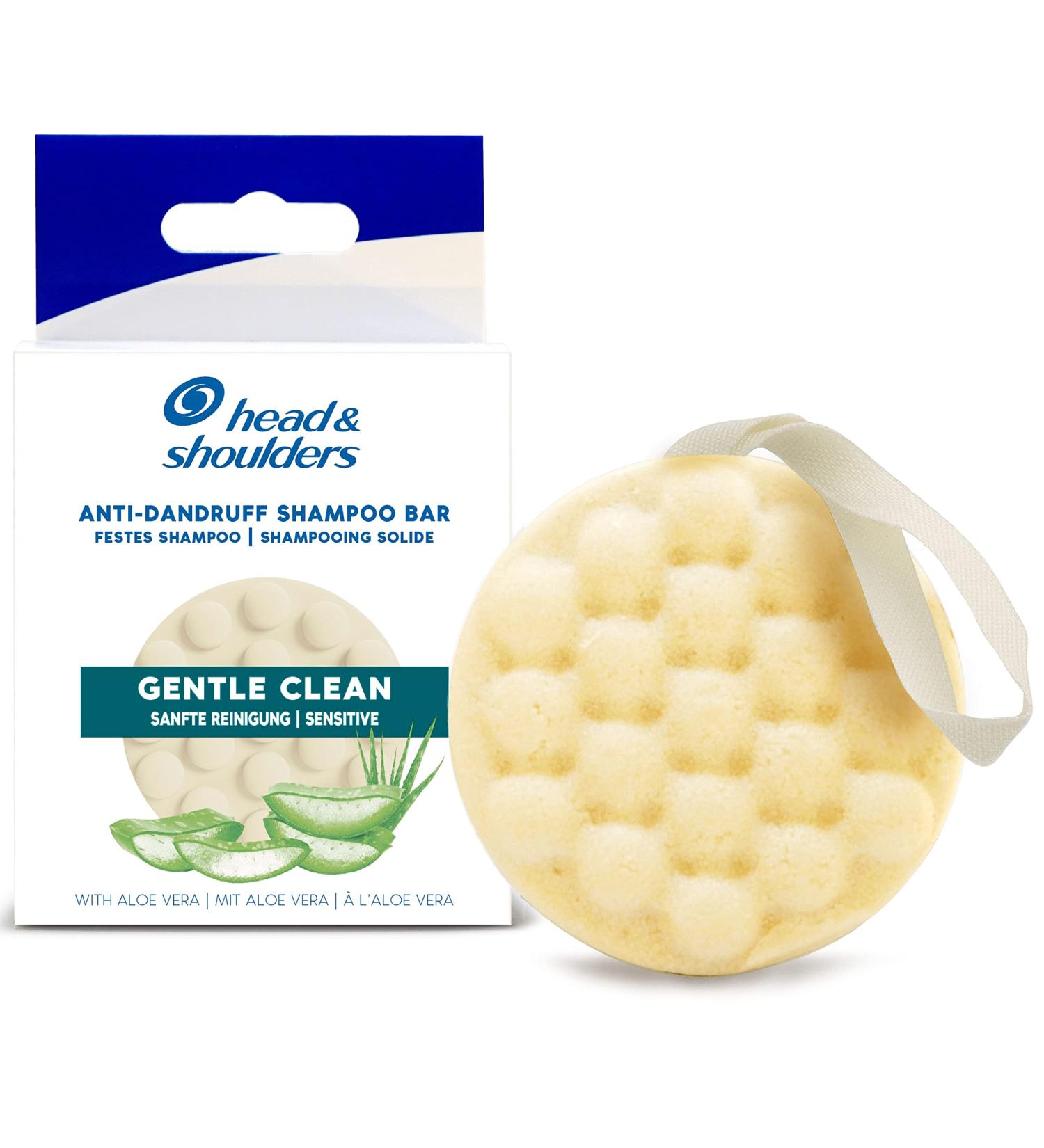 Head & Shoulders Sensitive Anti-Dandruff Solid Shampoo Gentle Cleansing With Aloe Vera 70 g - Buy Online on GoSupps.com