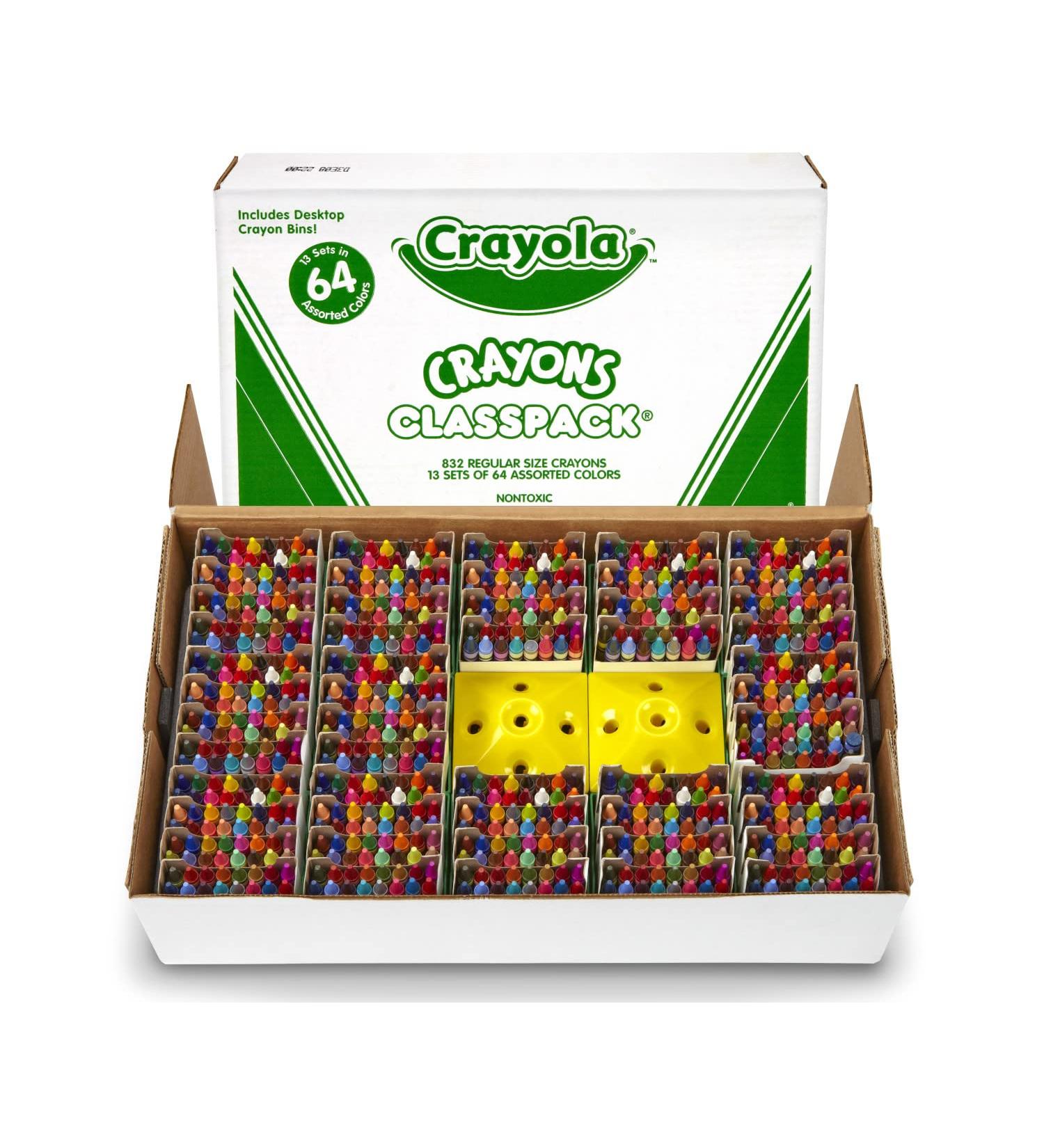 Crayola Crayon Classpack - 64 Colors, Pack of 832 Crayons - Bulk School Supplies for Teachers - Buy Online on GoSupps.com