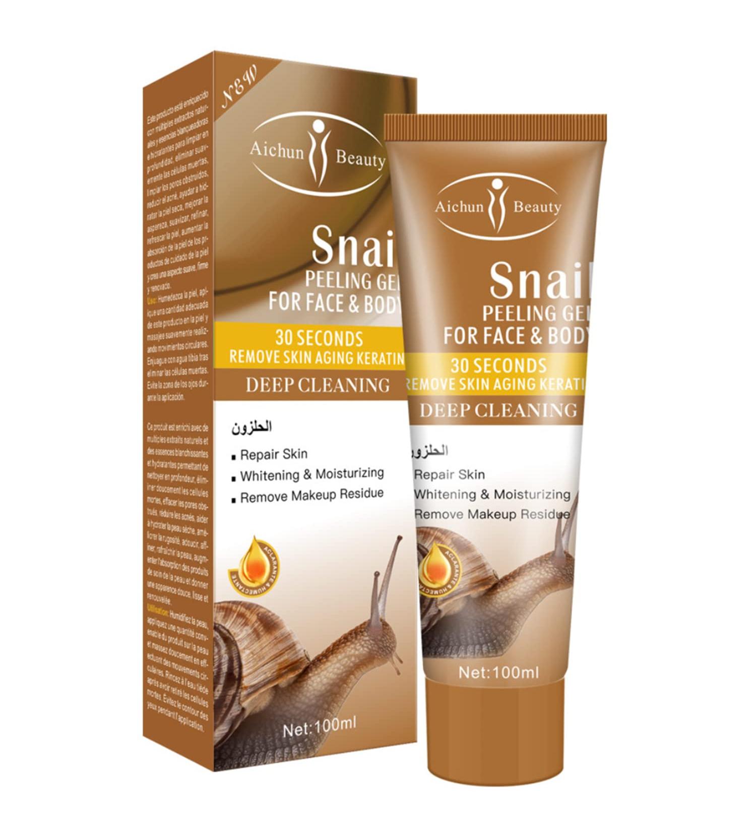 AICHUN BEAUTY Snail Peeling Gel - Deep Clean & Moisturize Face & Body | Anti-Aging Keratin Removal | Refresh Smooth Skin - International Shipping Available - Buy Online on GoSupps.com