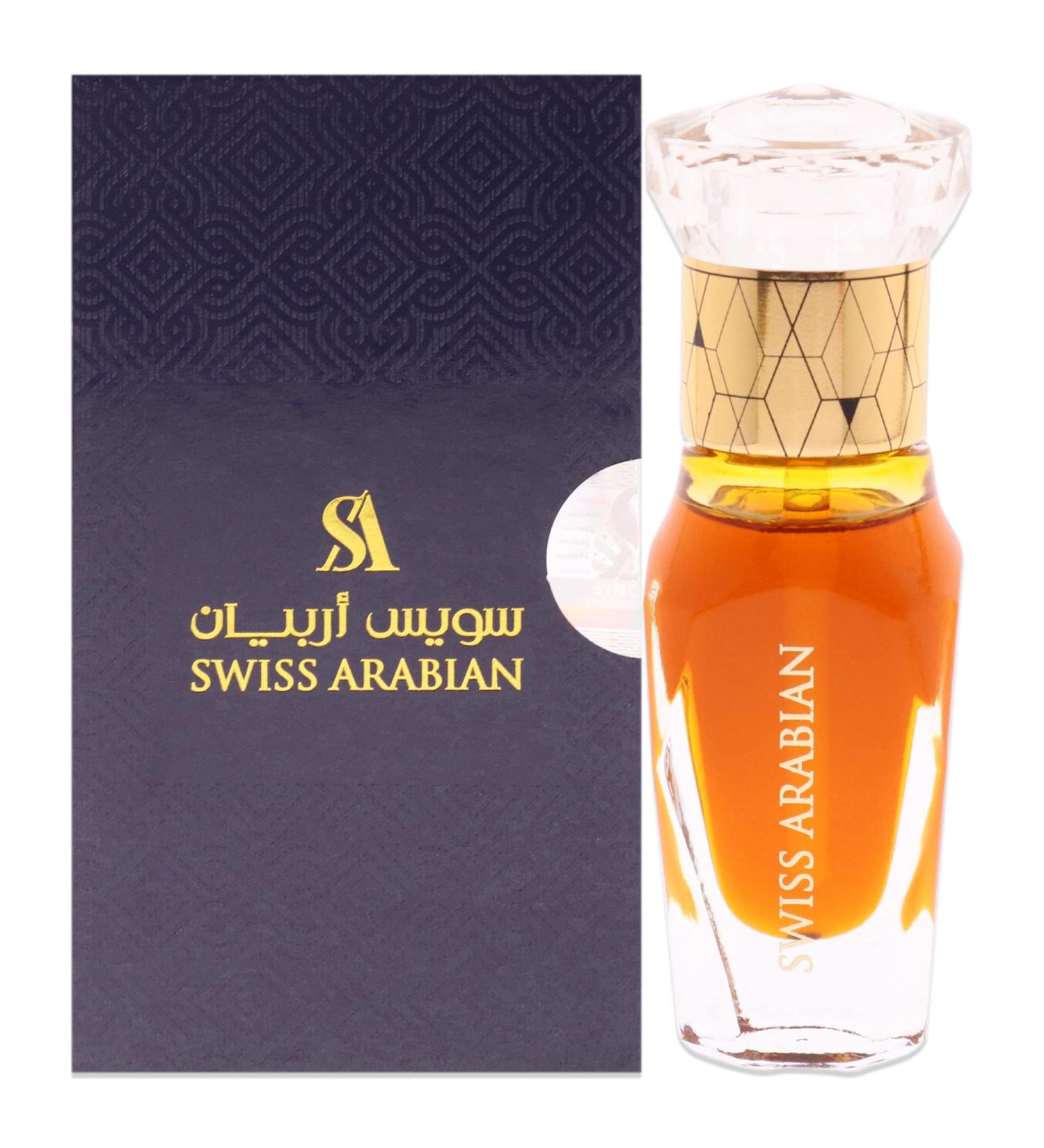 Swiss Arabian Amber Aura For Unisex - Luxury Fragrance Products From Dubai - Long Lasting Personal Perfume Oil - A Seductive Exceptionally Made Signature Aroma - Luxurious Scent Of Arabia - 0.4 Oz - Buy Online on GoSupps.com