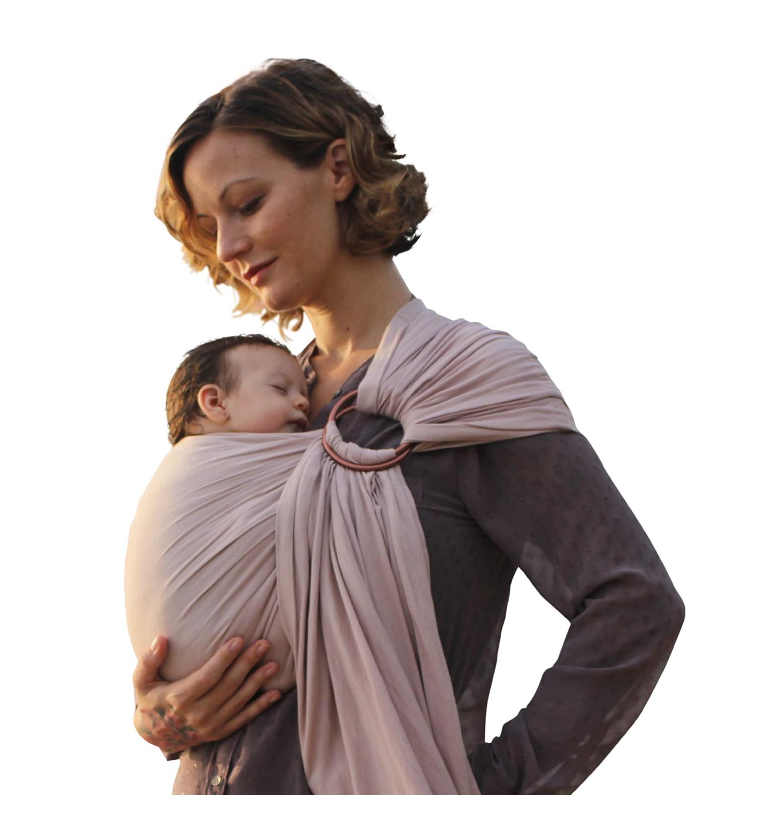 Nalakai Ring Sling Baby Carrier - Bamboo & Linen Blend - Warm Sand - Regular Length - Buy Online on GoSupps.com
