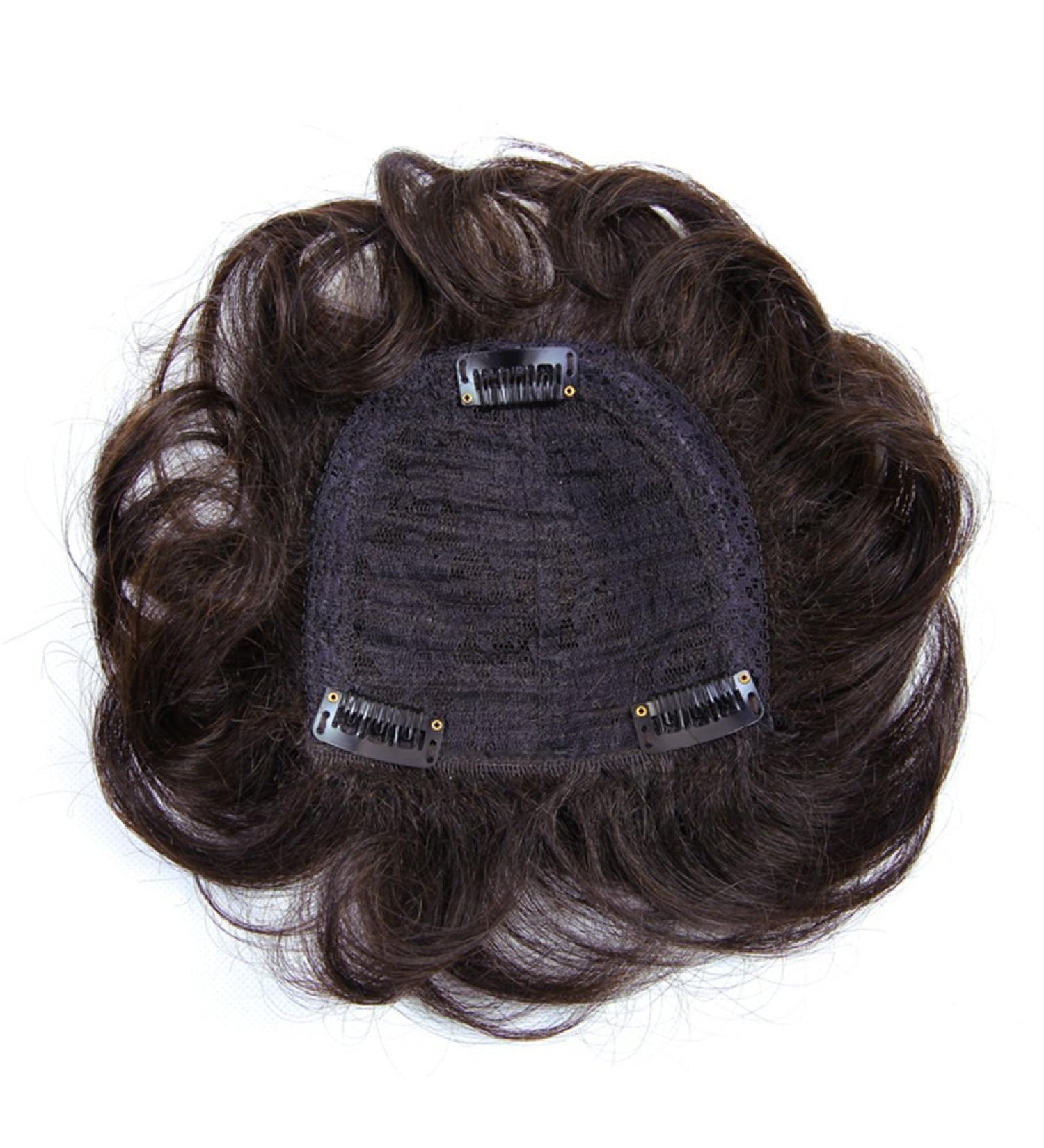 Wavy Clip-in Wiglet Hair Topper for Women with Thinning Hair - Real Dark Brown Hair Extensions - Buy Online on GoSupps.com