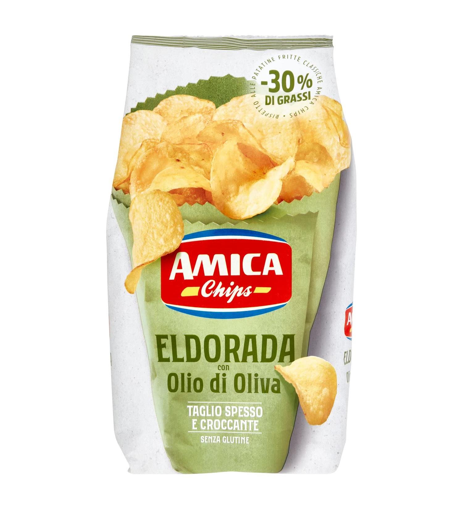  Amica Chips Amica Eldorada Olive Oil 5 x 130 g Bottles - Buy Online on GoSupps.com