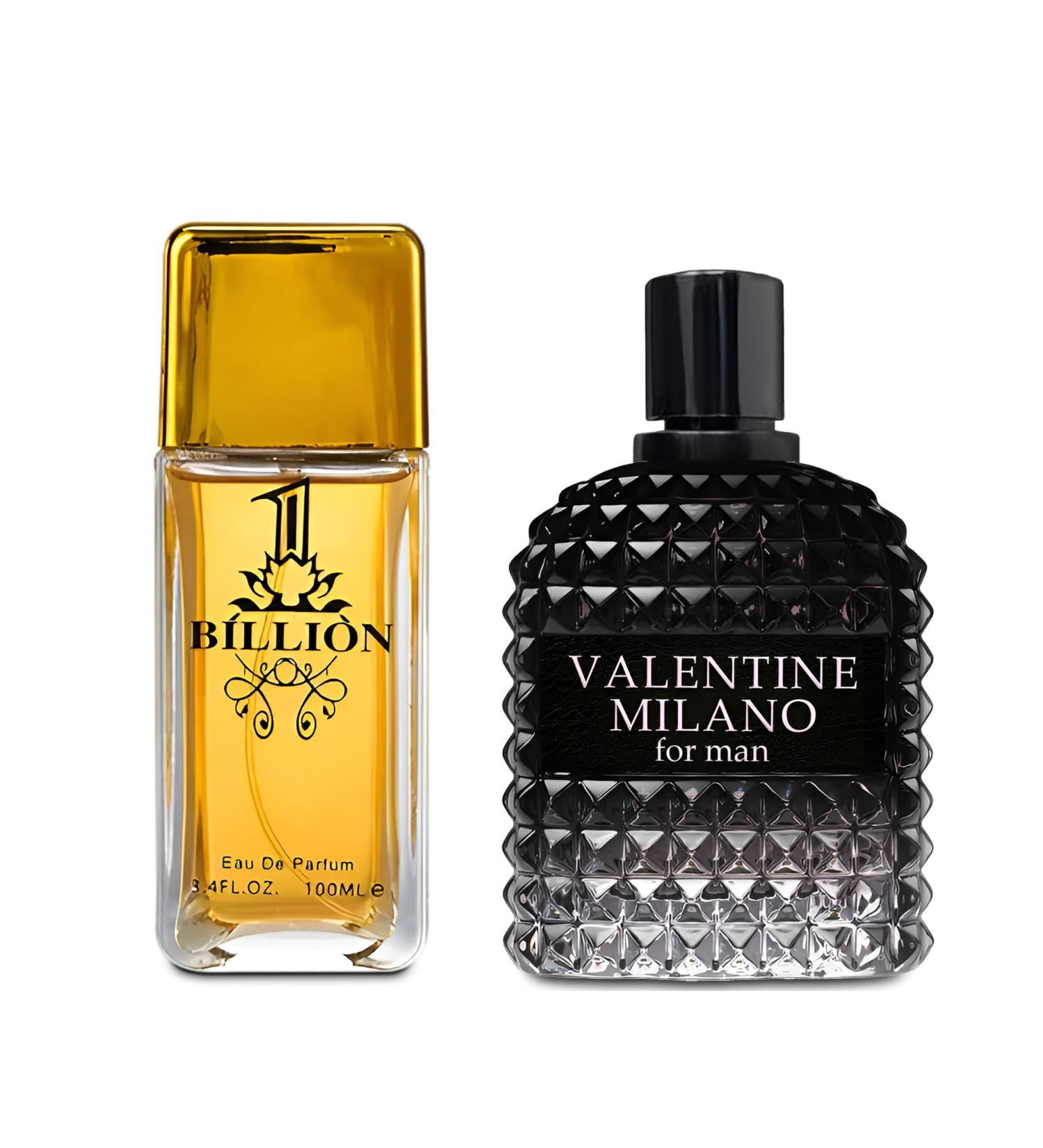 1 Billion&Valentine Milano Combo Men's Cologne- Eau De Toilette Spray Perfume Fragrance For Men- Daywear Casual Daily Cologne Set 3.4 Oz Bottle- Ideal EDT Beauty Gift for Birthday Anniversary - Buy Online on GoSupps.com