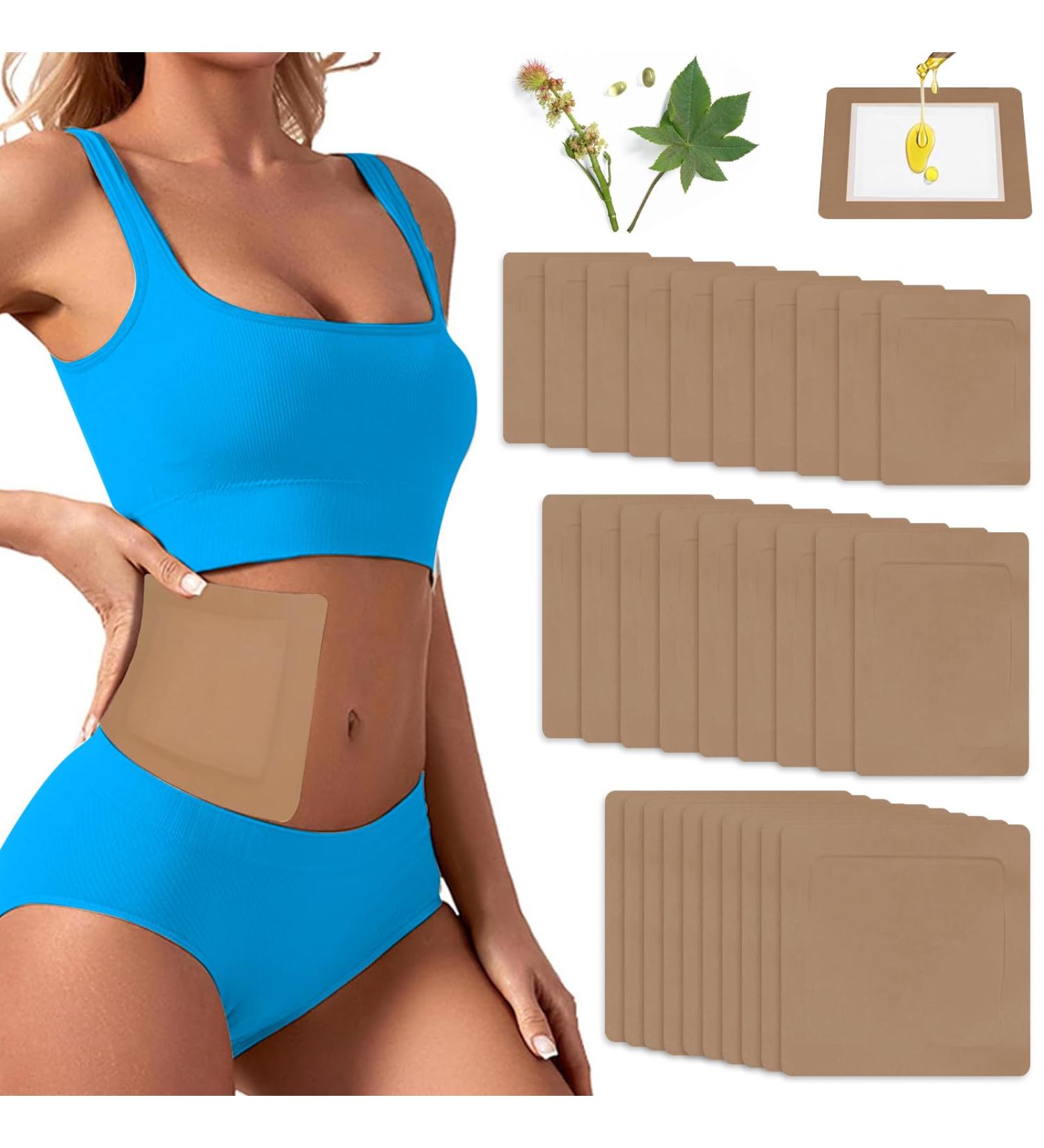 30Pcs Self-Adhesive Caster Oil Packs Castor Oil Pack Wrap Castor Oil Patches Organic Cotton Castor Oil Wrap Castor Oil Pads 3 Sizes Disposable Castor Oil Pack for Waist Thighs and Back.(Brown). - Buy Online on GoSupps.com