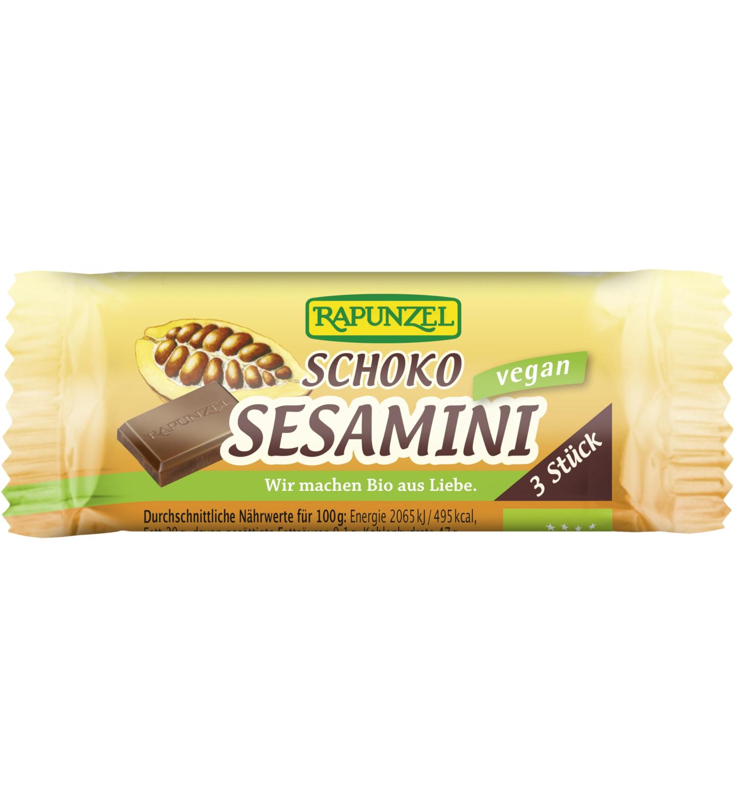 Rapunzel Organic Sesamini Chocolate (2 x 27 gr) Chocolate 2 x 27 gr