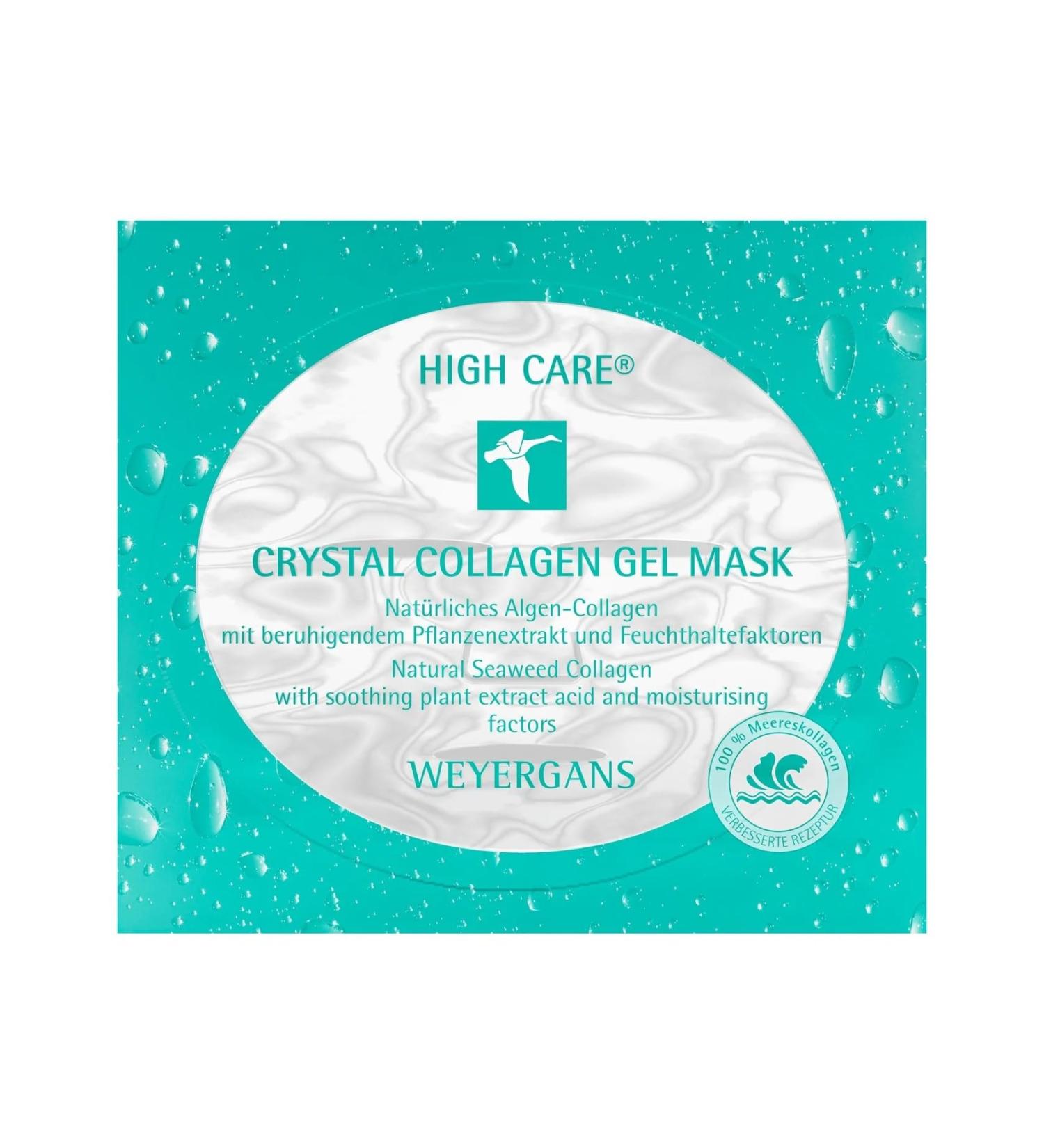 Weyergans Crystal Collagen Gel Mask-Collagen facial mask for ultra-silky skin.Spoils your skin with a highly effective mix of minerals and trace elements