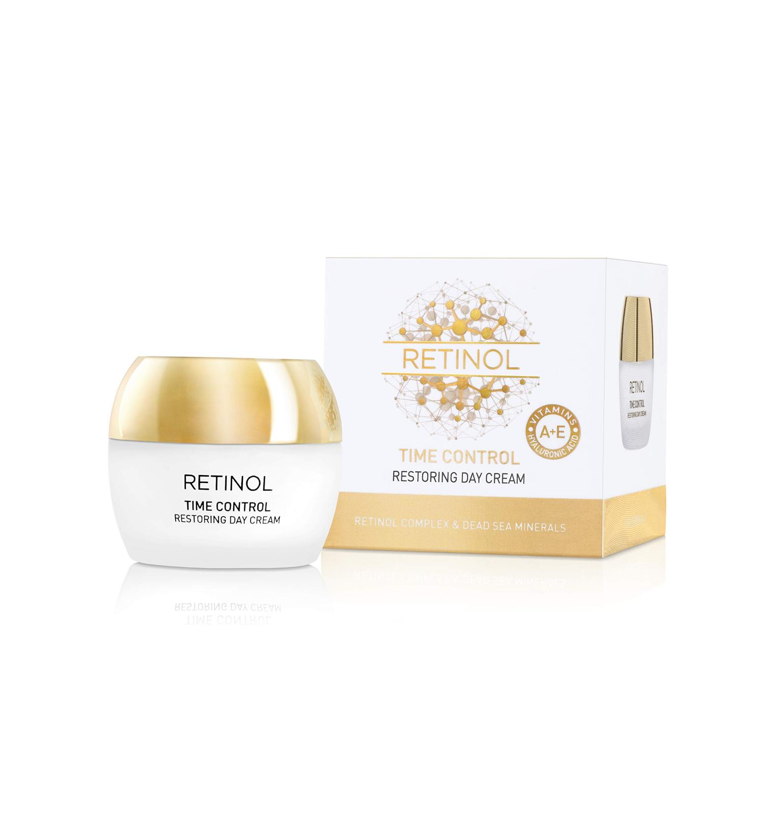 Edom Retinol Time Control Restoring Day Cream- Moisturizes & Hydrates Skin Restoring Antioxidants Smoothing The Appearance of Fine Lines and Wrinkles Promoting Skin Natural Elasticity. 1.7 fl.oz