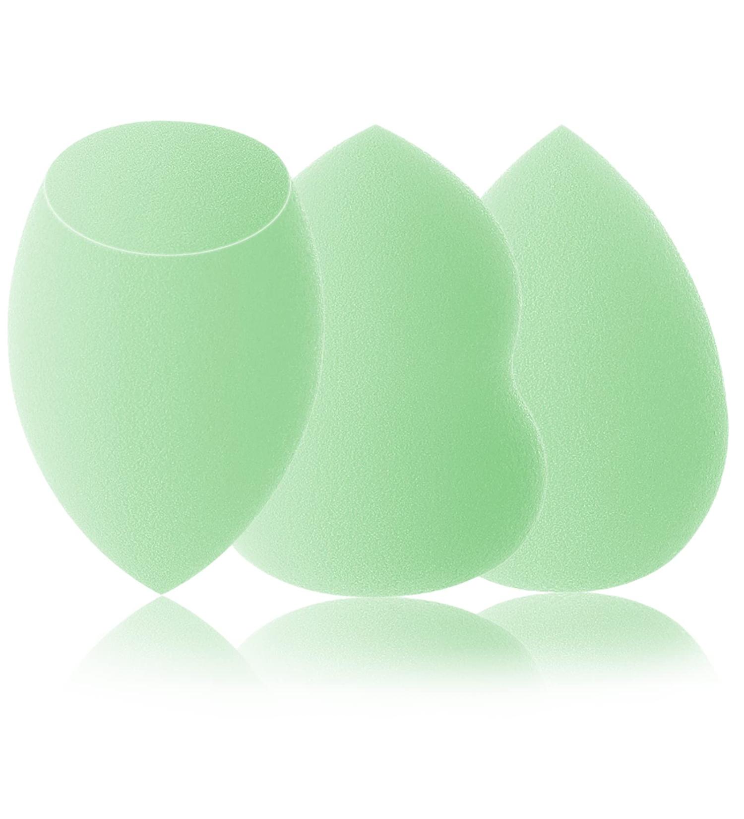 TCPENG Makeup Sponge for Blending Liquid Foundation Cream & Powder - Easy to Clean Super Soft & Non Latex Beauty Blender Concealer Applicator (3 Pack Mint Green) - Buy Online on GoSupps.com