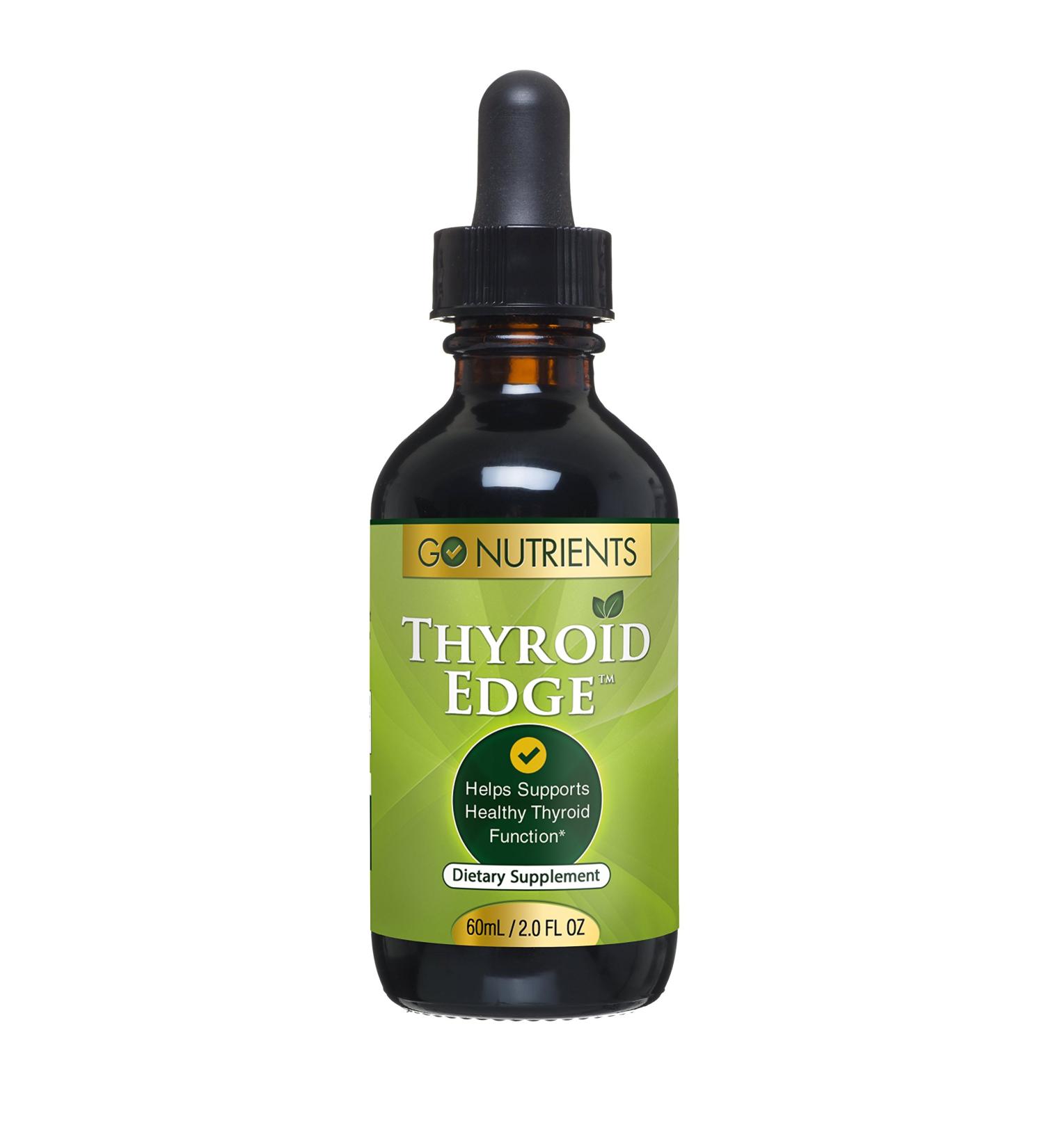 Thyroid Edge Organic Support Supplement - 2 oz | Boost Thyroid Health - Buy Online on GoSupps.com