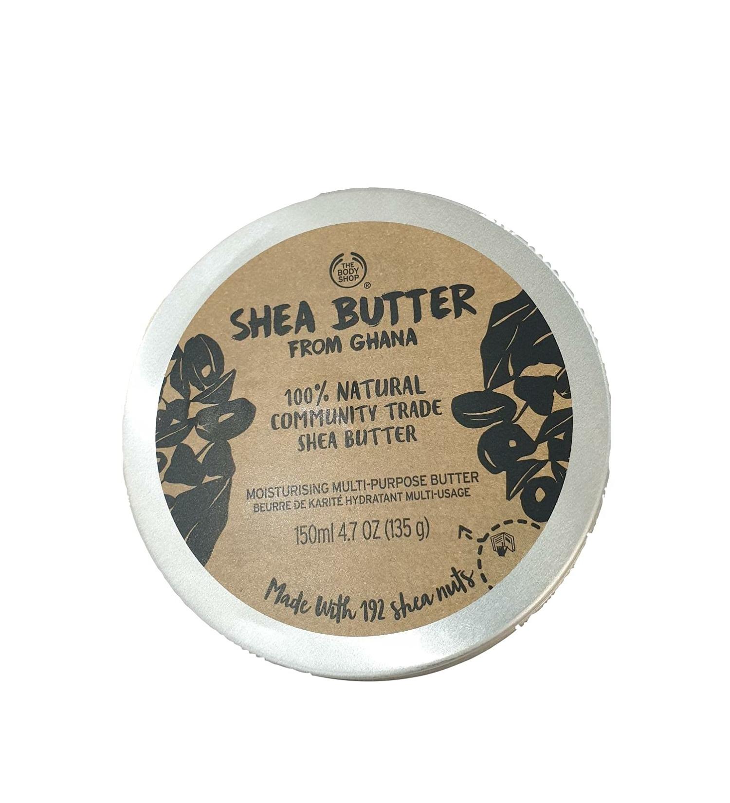 The Body Shop Shea Butter 100% Natural for dry Skin Green Scent Vegan - Buy Online on GoSupps.com