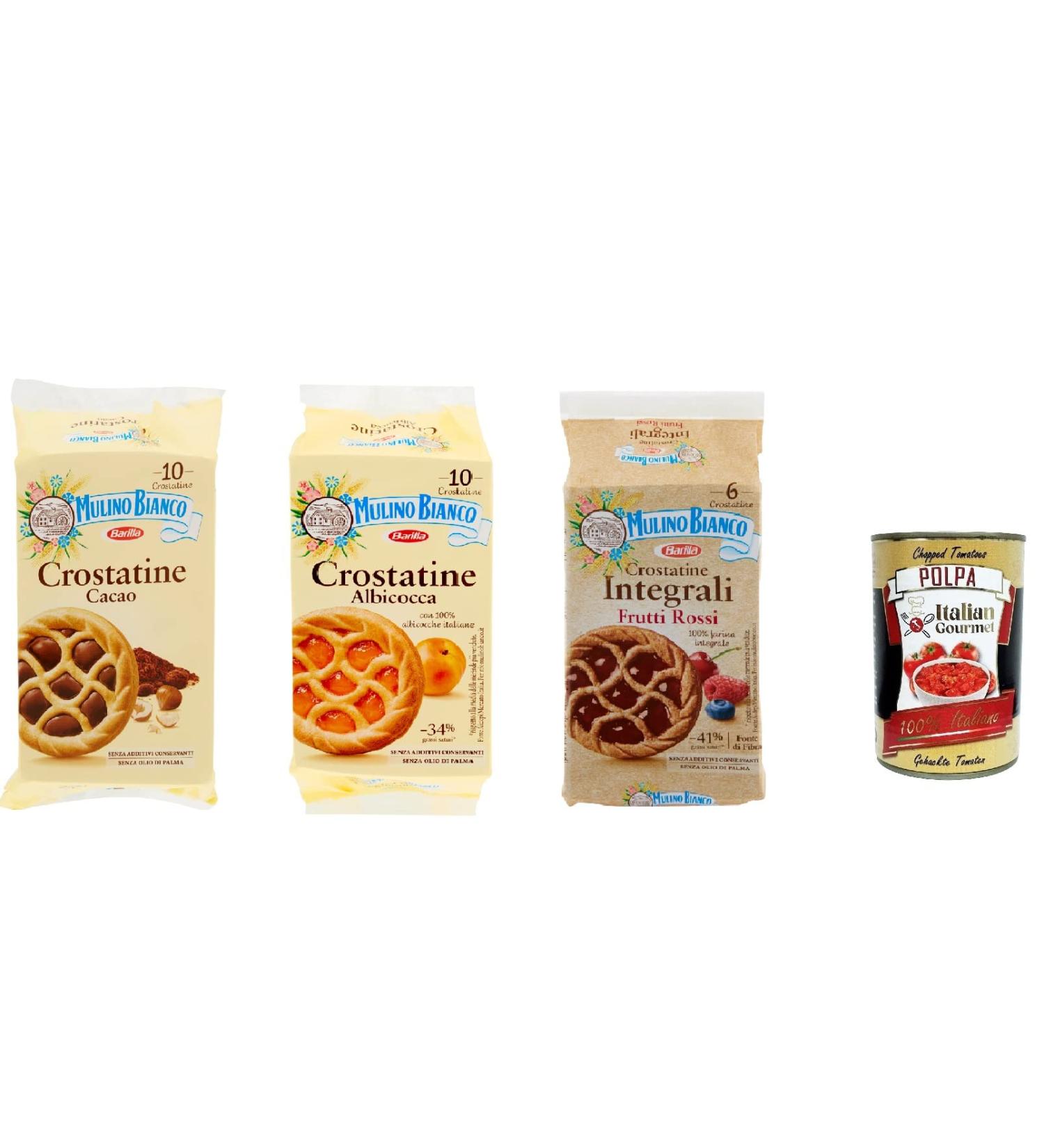  Italian Gourmet E.R. Mulino Bianco Crostatina Test Kit Cocoa Apricot Red Fruits Cocoa Apricot Red Fruits + Italian Gourmet Pulp 400 g - Buy Online on GoSupps.com