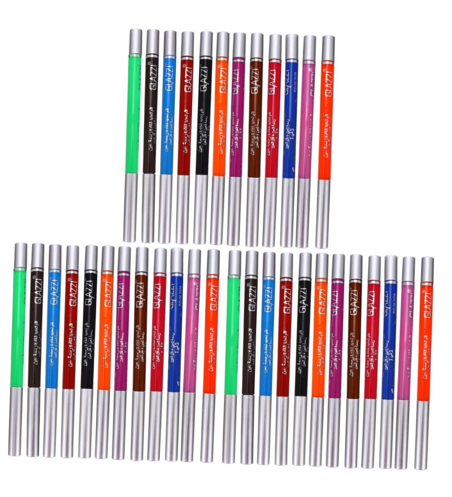 FOMIYES 36 Pcs 1 Set Shadow Set Colorful Eyeliner Eye Liner Kit Liquid Eyeliner Water Proof 1 count (Pack of 1) Colorfulx3pcs - Buy Online on GoSupps.com