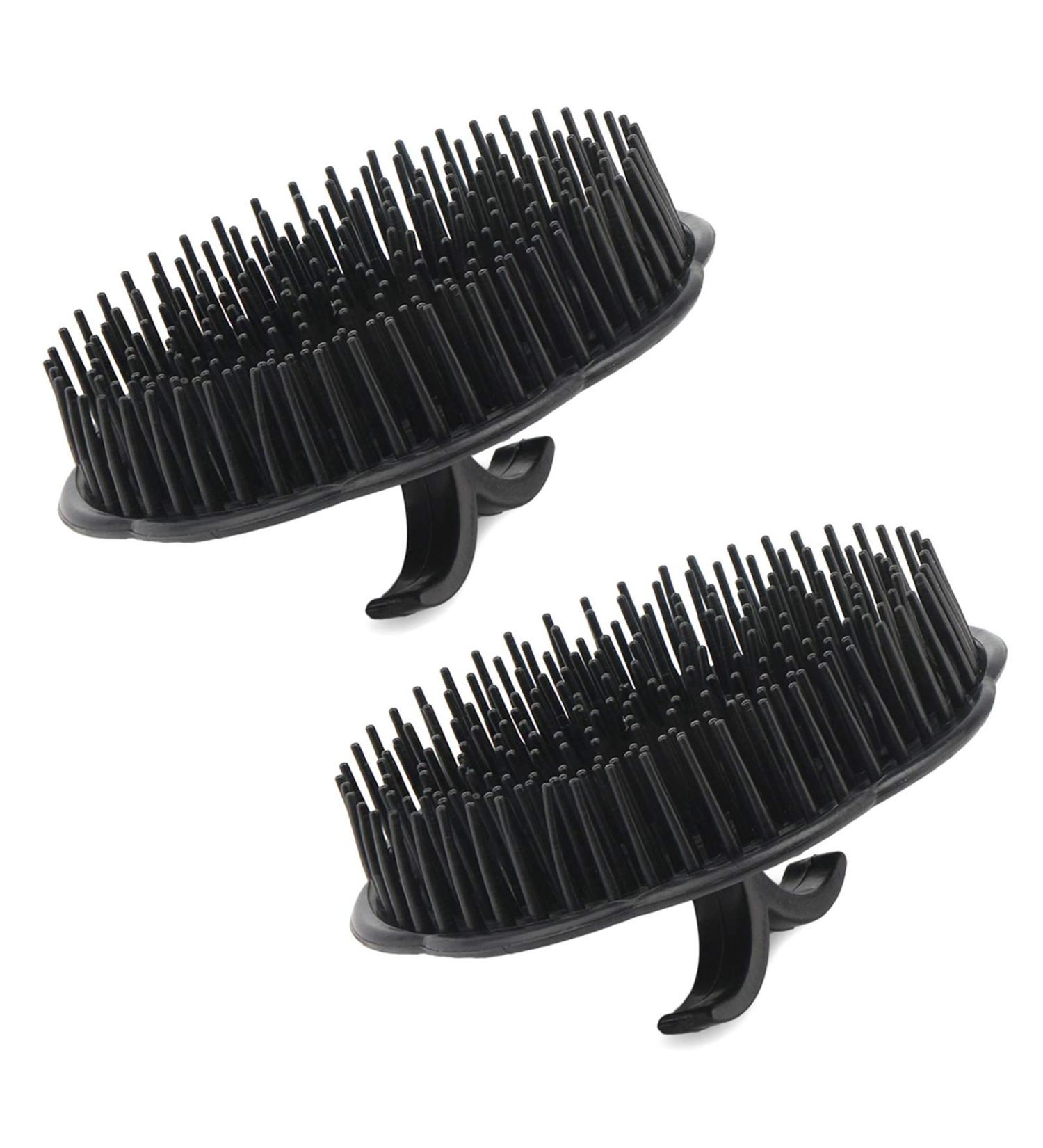 Segbeauty Scalp Massager Shampoo Brush Set - Deep Cleaning Hair & Beard Growth Brush - Pet Grooming Comb - Black - Buy Online on GoSupps.com