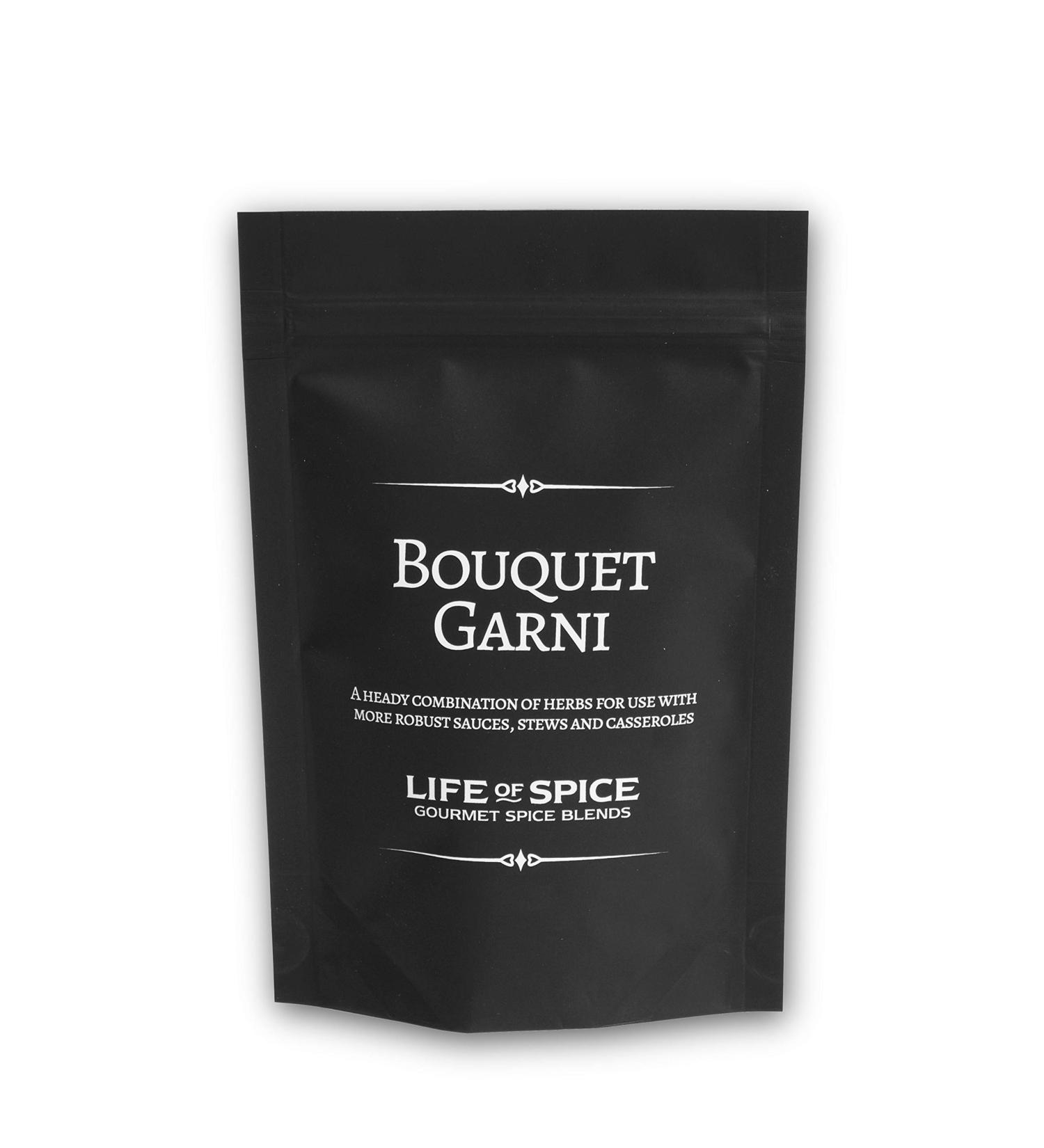 Life of Spice Bouquet Garni - Classic French Herb Blend (20g) with Recipe Card - Perfect for Boeuf Bourguignon and Ratatouille - All Natural/Gluten Free - Buy Online on GoSupps.com