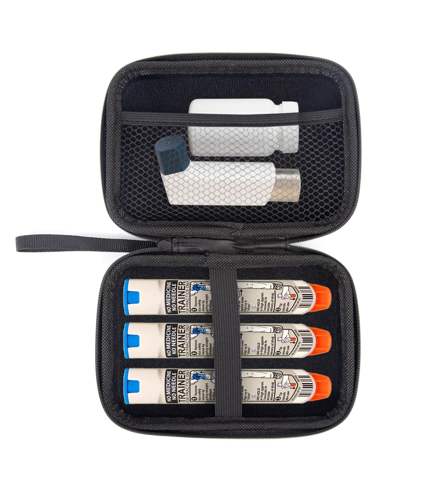 Epipen Carry Case for 2 EpiPens & Auvi-Q | Travel Medicine Kit for Allergy & Diabetic Supplies - Buy Online on GoSupps.com