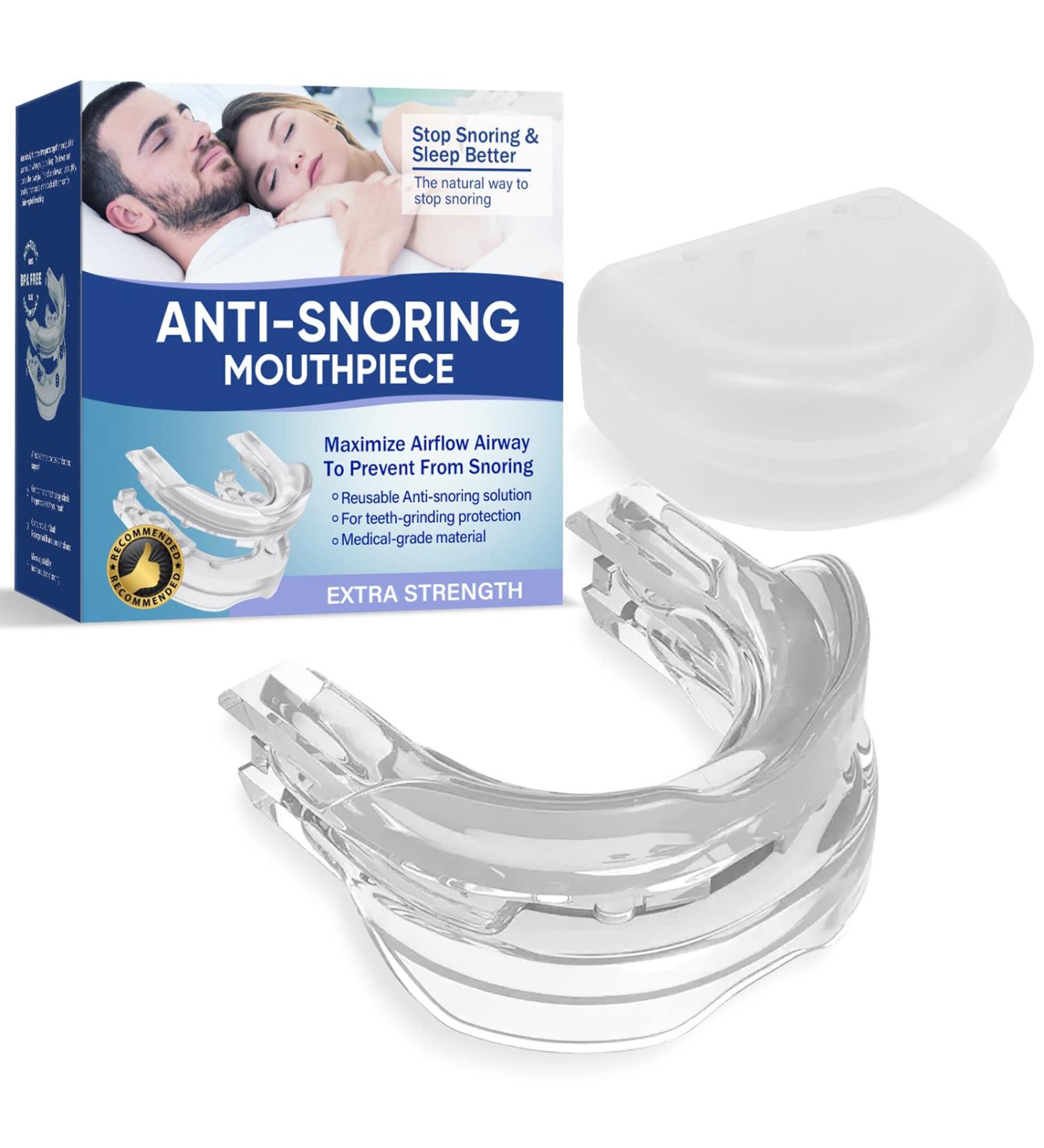 Memonotry Snoring Aid Mouthpiece - Shapeable Anti-Snoring Device for Men/Women - Stop Snoring Comfortably - 1PCS - Buy Online on GoSupps.com