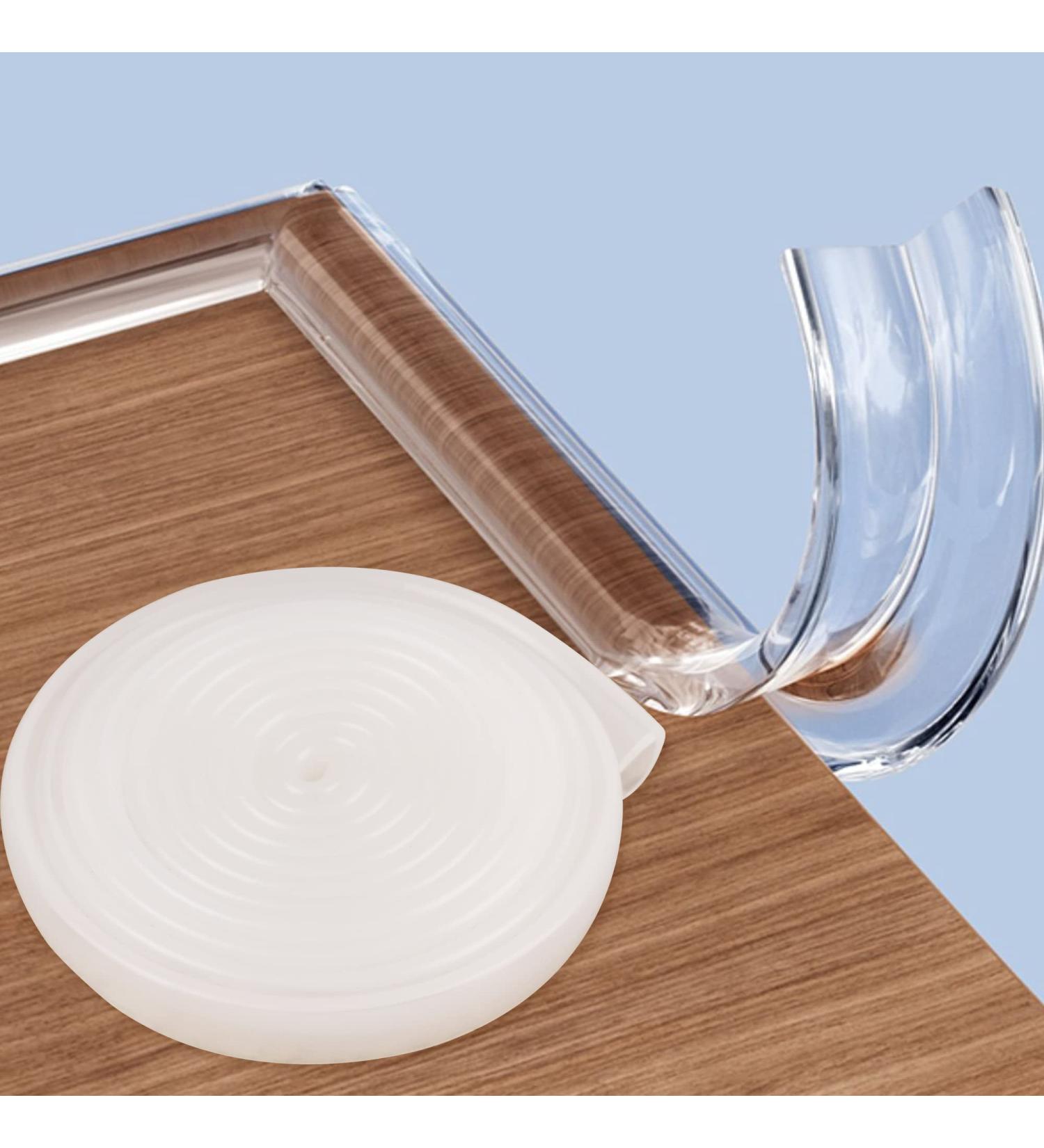 Baby Proofing  100% Silicone Edge Protector Strip  Soft Corner Protectors for Kids  6.6ft Pre-Tape Adhesive Corner Protectors for Furniture Against Sharp Corners for Cabinets  Tables  Drawers 0.6x0.6in width (6.6ft length) - Buy Online on GoSupps.com