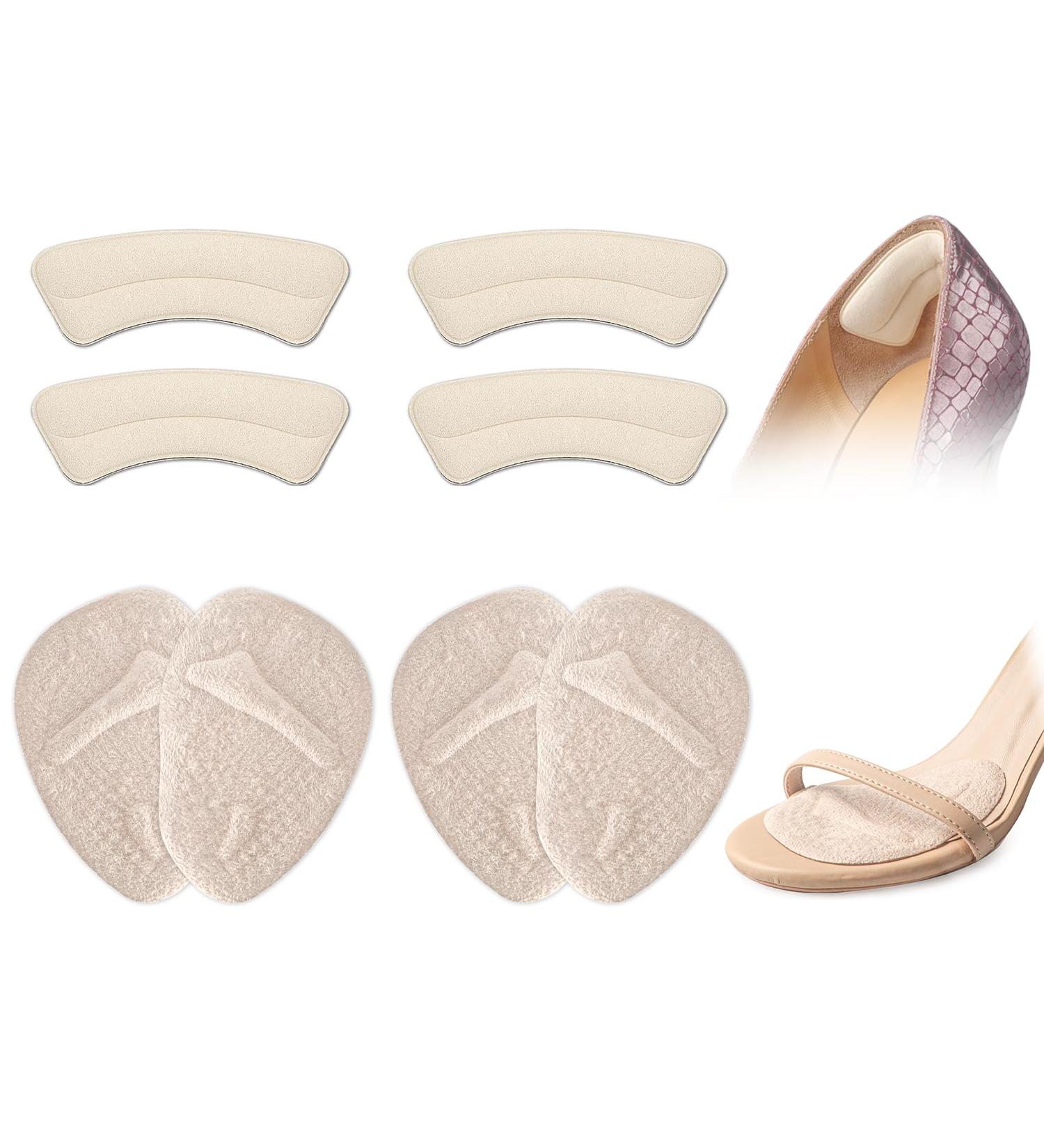 Metatarsal Pads for Women | Heel Inserts to Reduce Foot Pain & Prevent Sliding | Comfortable Shoe Inserts (Pale Apricot - Buy Online on GoSupps.com