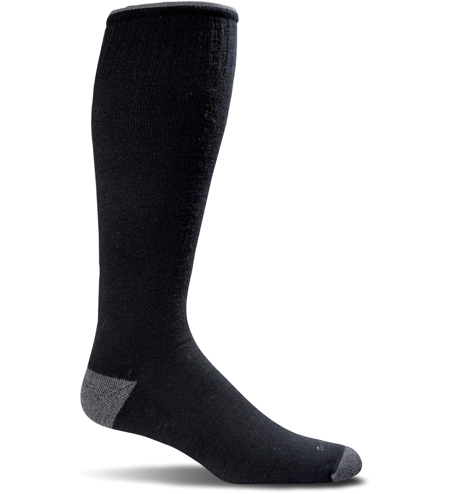 Sockwell Men's Elevation Elevation Compression Socks for Men Grey Size M/L L-XL Black
