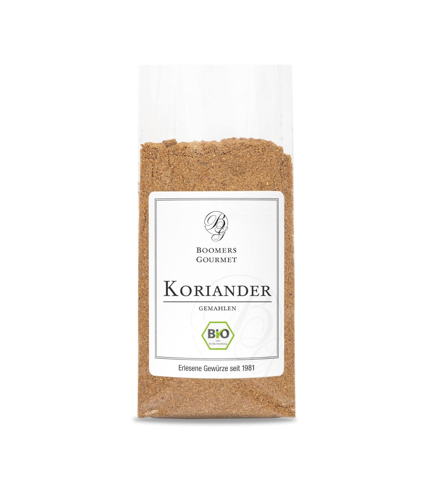 Buy Boomers Gourmet Organic Ground Coriander 80g - Premium Quality Spice for Cooking | International Shipping Available - Buy Online on GoSupps.com