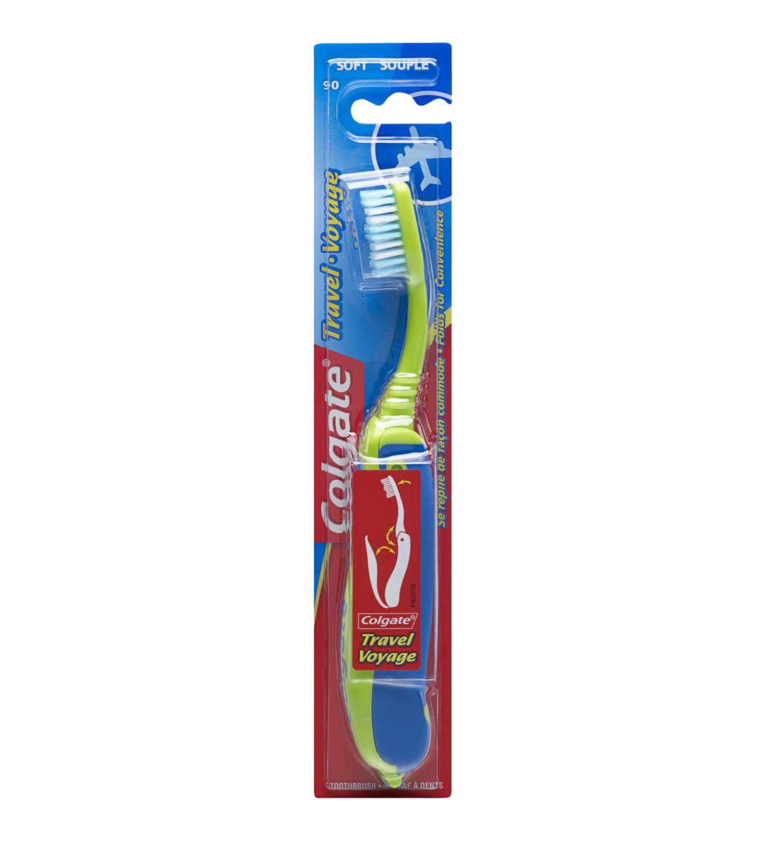 Colgate Soft Travel Toothbrush - Colors Vary | Compact and Convenient - Buy Online on GoSupps.com
