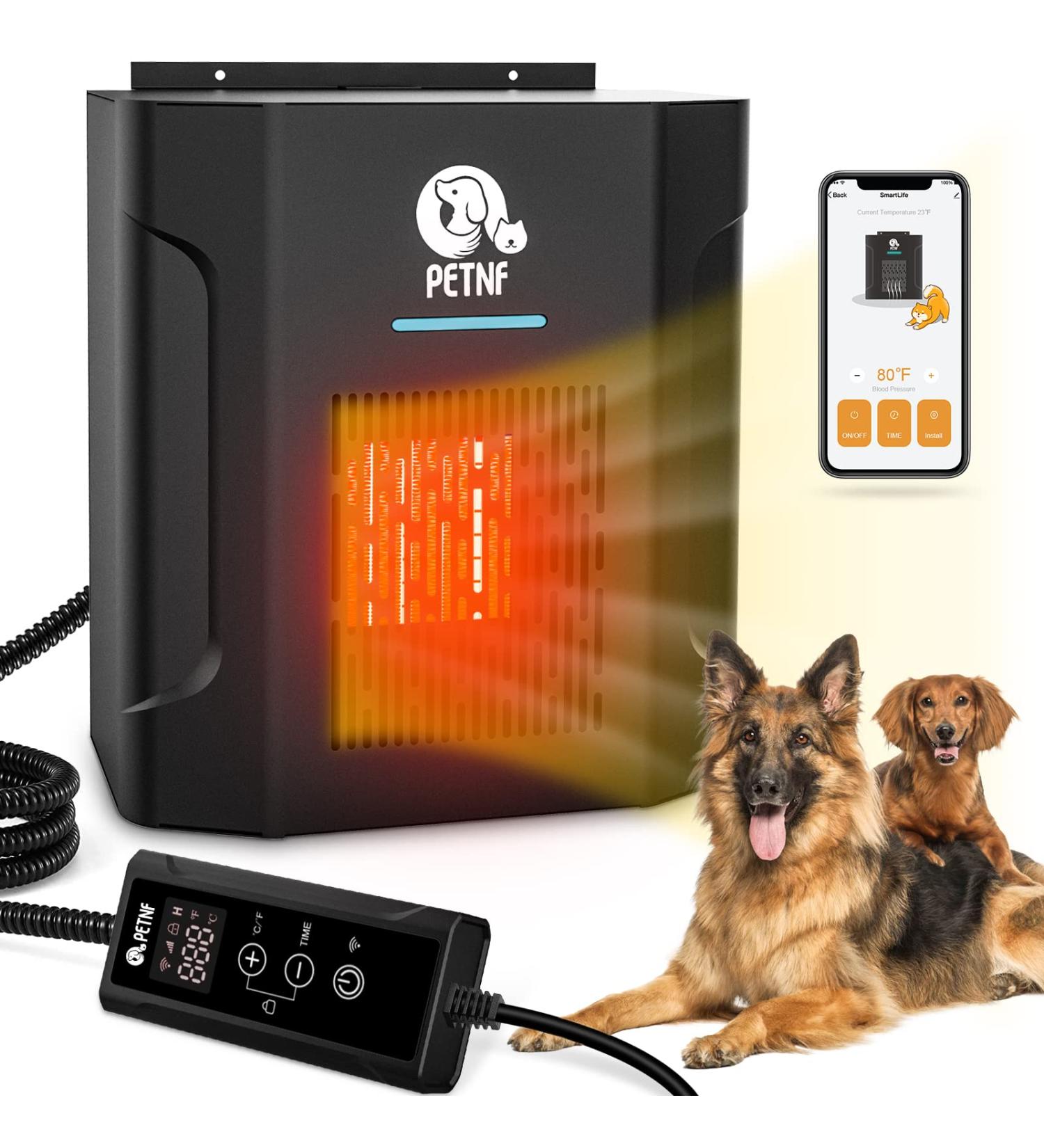 300W Dog House Heater with Thermostat & Remote Control | Outdoor Pet House Warmer with WiFi APP, Timer & Adjustable Temp | Safe & Easy to Install - Buy Online on GoSupps.com