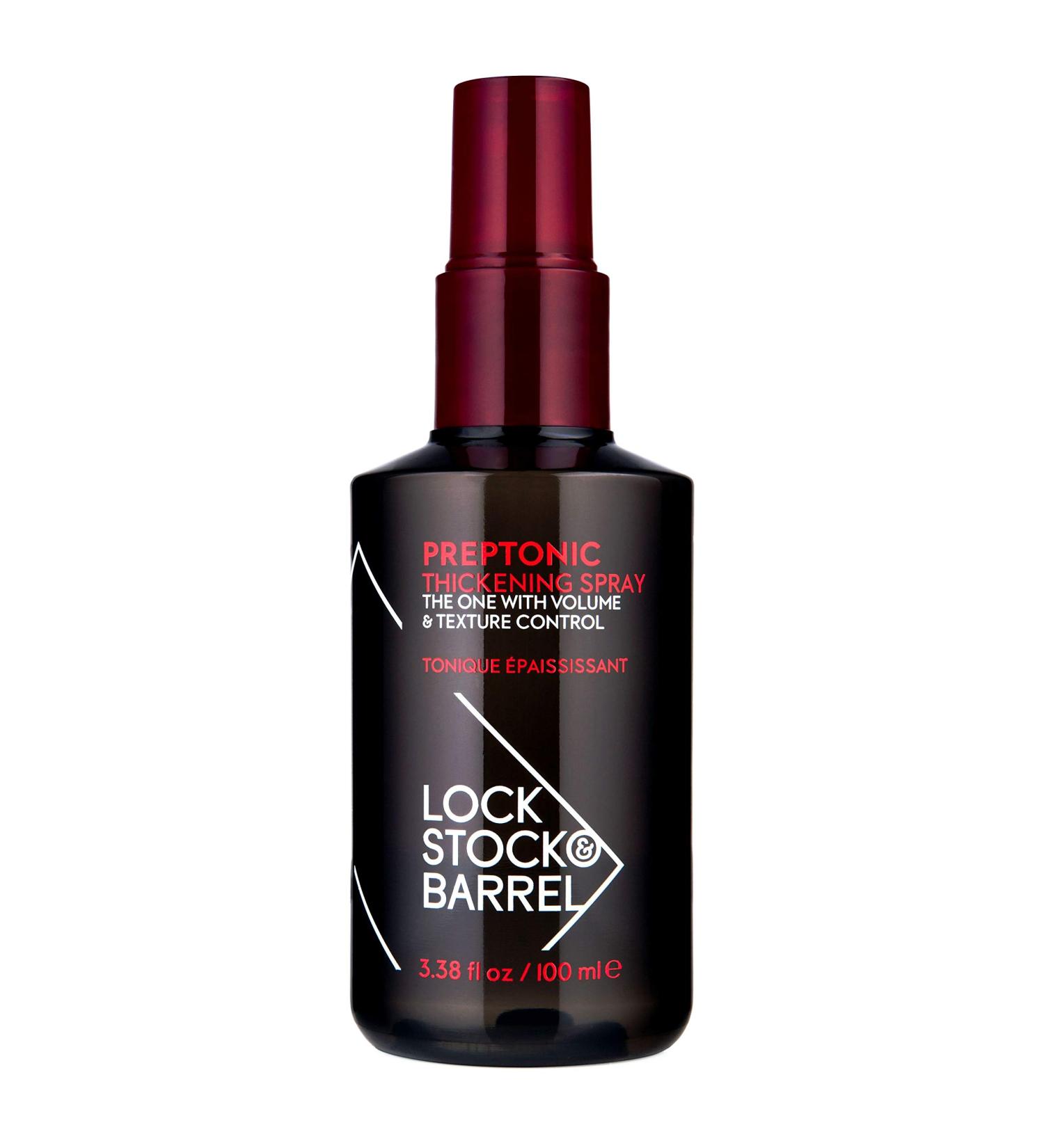 Lock Stock & Barrel Preptonic Hair Thickening Spray 100ml for Men - Volumizing and Strengthening Formula - Buy Online on GoSupps.com