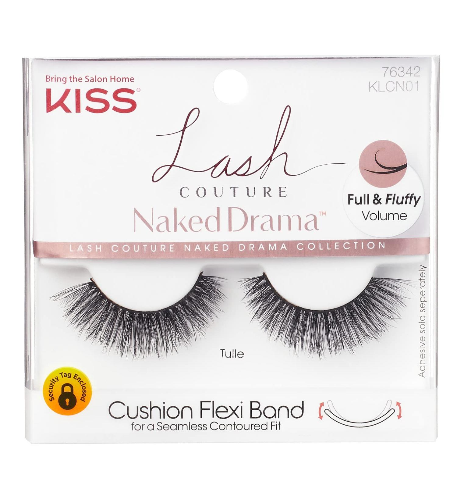 Kiss Lash Couture Naked Drama Tulle - Pack of 3 | Bold and Dramatic False Eyelashes - Buy Online on GoSupps.com