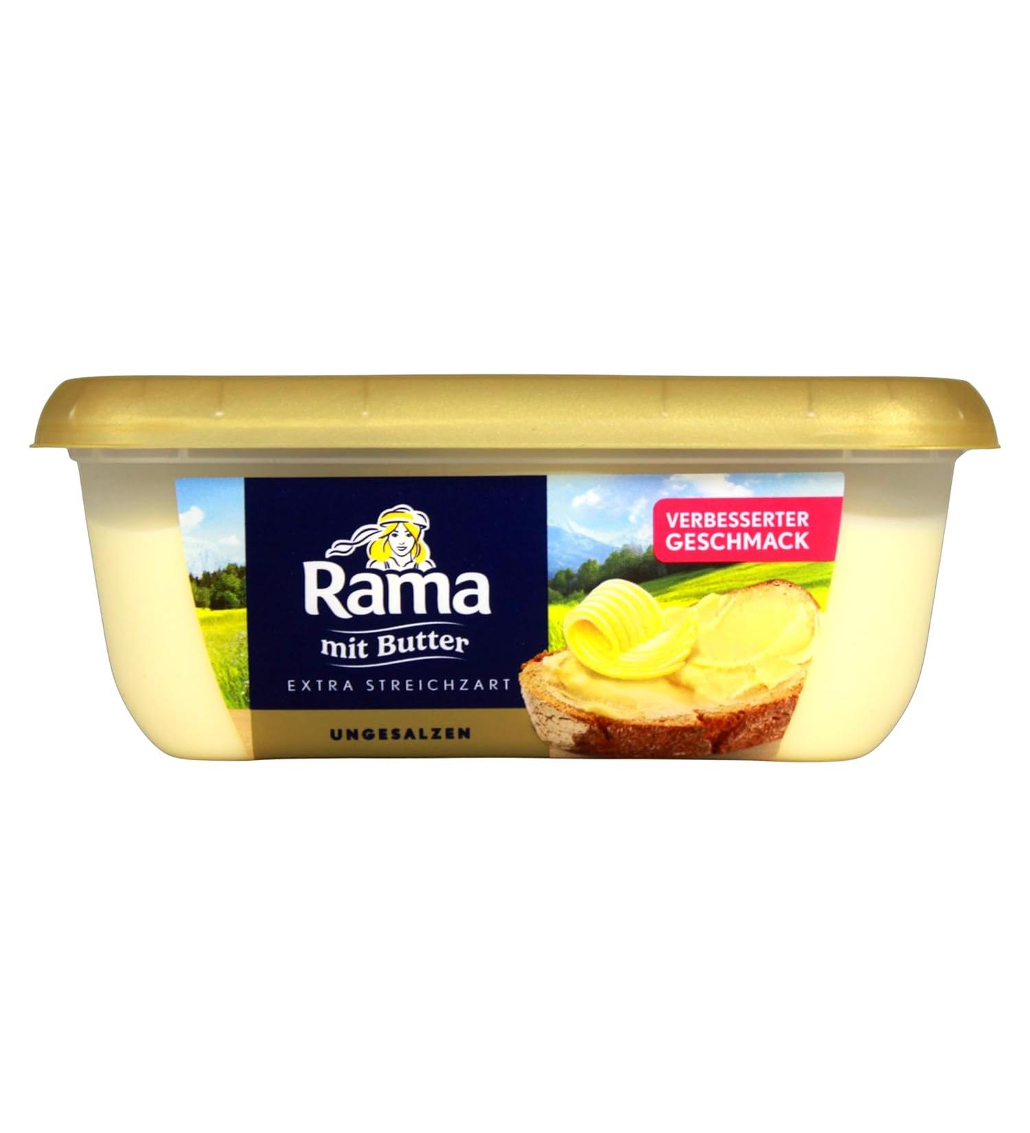 Rama - Margarine with Butter Unsalted 8 Pack - 8 x 225 g - Buy Online on GoSupps.com