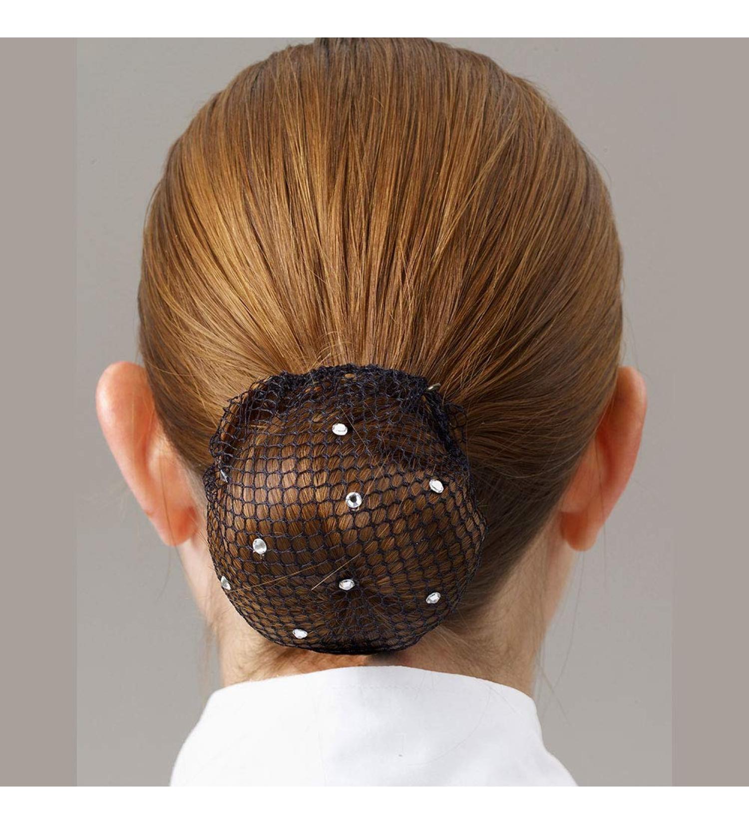 Showquest-Showquest Swarovski Bun Net Color- Swarovski Clear Crystals