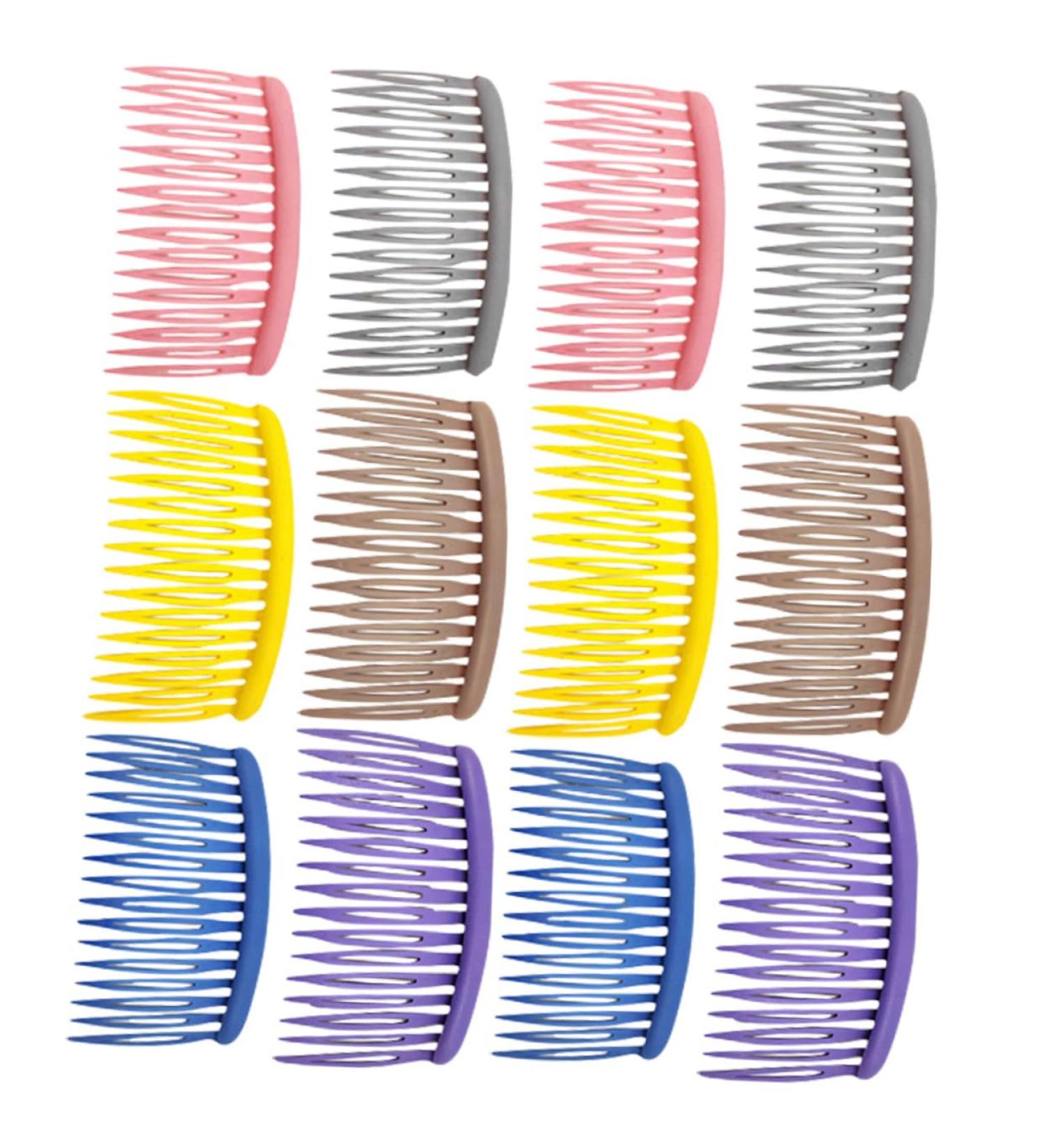DRESSOOS 12 Pieces Plastic Hair Comb Flower Headpieces for Women Girl Matte Hair Clips Hair Clips Hair Combs Side Female Hair Combs Women Bow - Buy Online on GoSupps.com