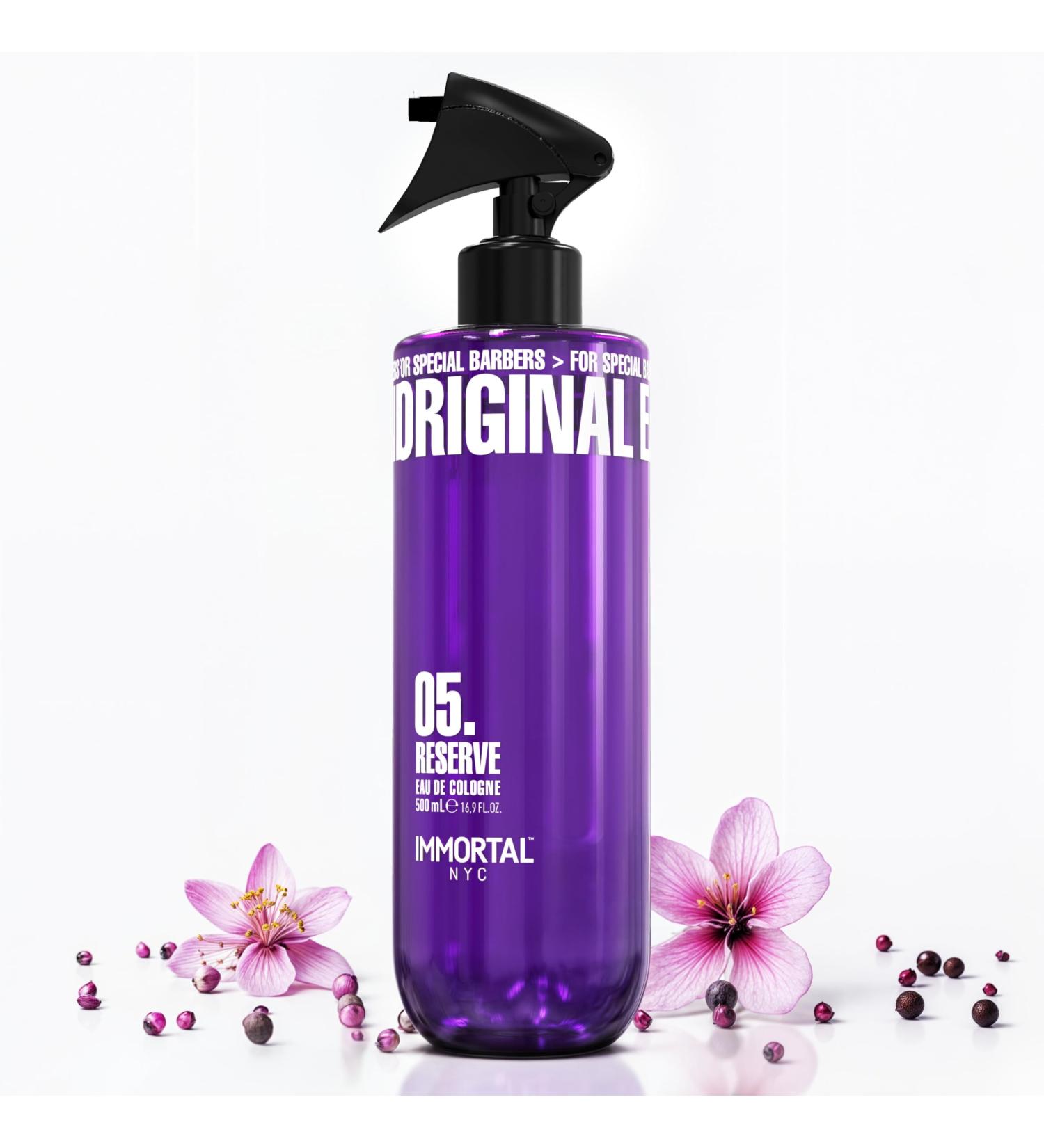 Immortal NYC Reserve 05 After Shave Spray Premier Men's Cologne 17 oz - Exclusive Barbers - Softens Skin - Refreshes/disinfects and Relieves Face and Skin - Moisturizing Formula After Shaving Fruity Floral - Buy Online on GoSupps.com