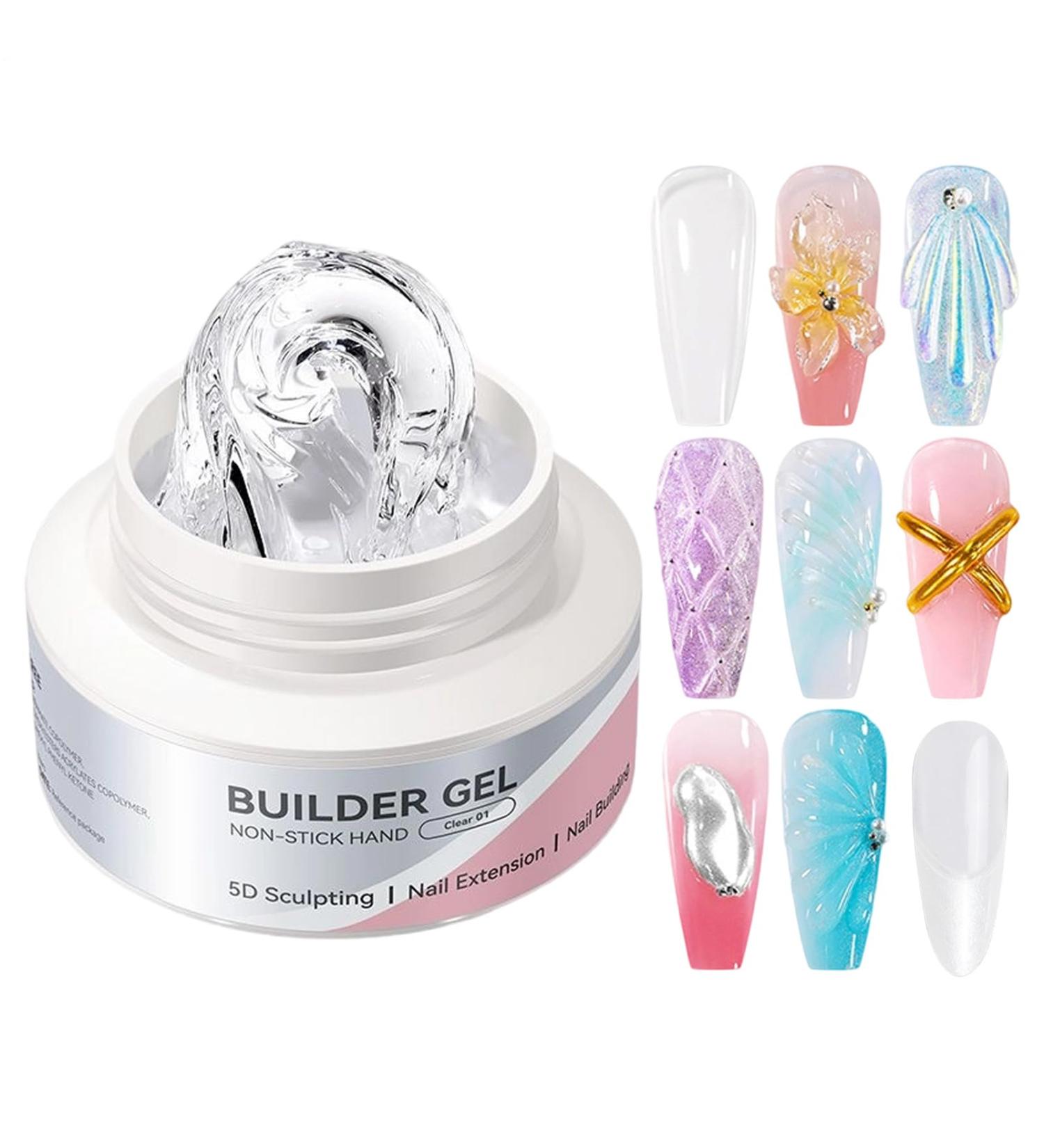  Njidher 3D Gel Sculpture 60 ml Solid Nail Modelling Gel 3D Manicure Design Creator for Hand Modelling and Sculpting | Art Manicure Hand - Buy Online on GoSupps.com